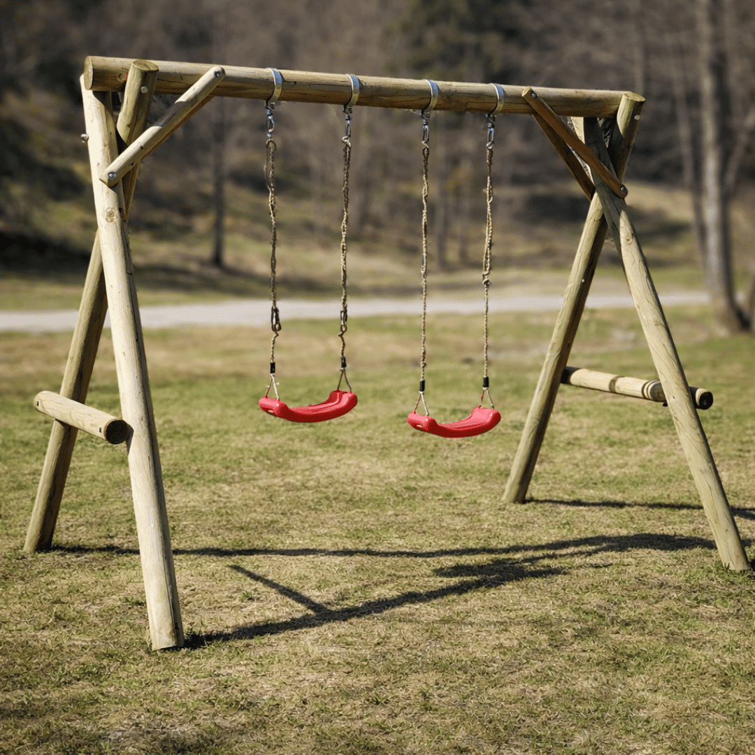 Doppelschaukel Stabil inkl. 2 Schaukelbrettern - SHW - FIRE