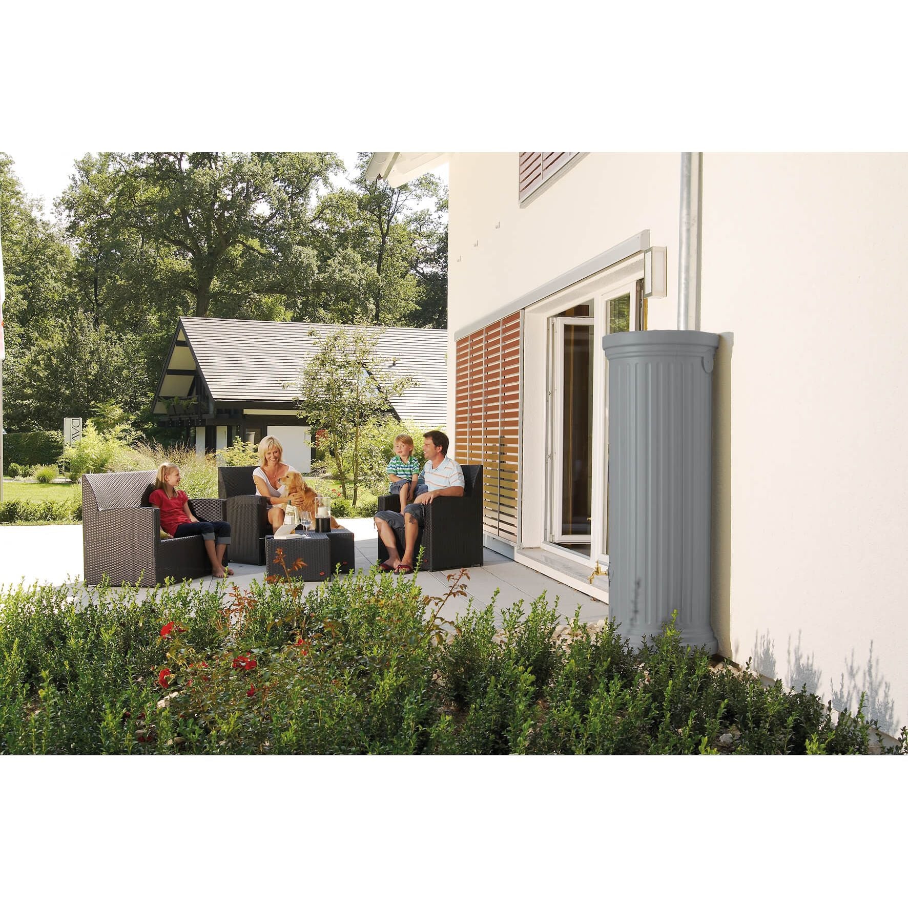 GARANTIA Säulen-Regentonne 330 L