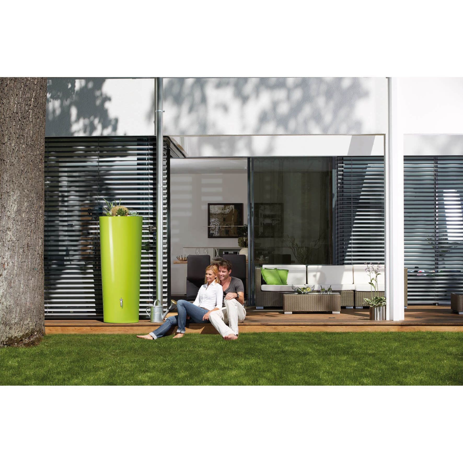 GARANTIA COLOR 2in1 Regenspeicher 350 L, mit integrierter Pflanzschale