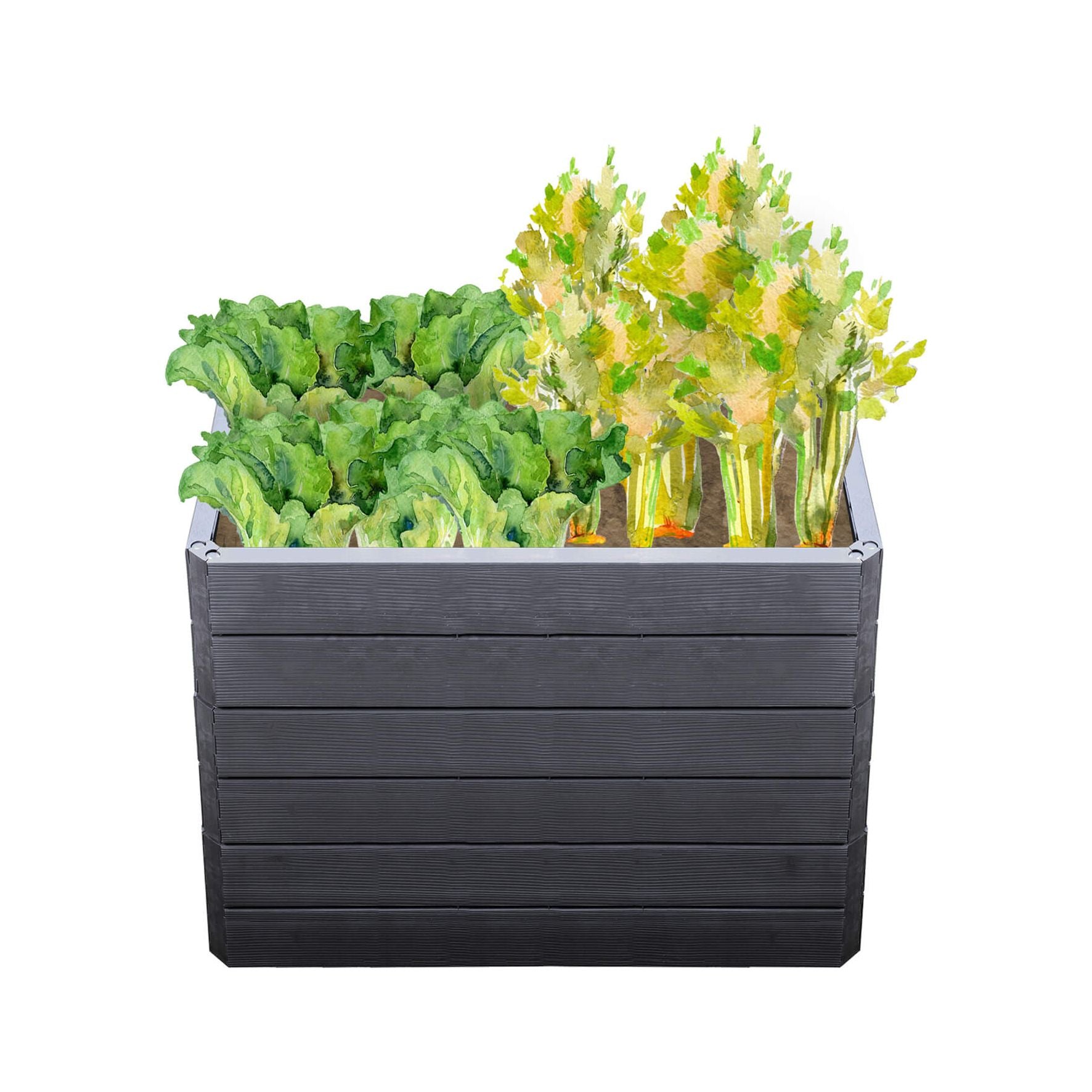 GARANTIA Hochbeet mit Wassersparsystem - Wood -