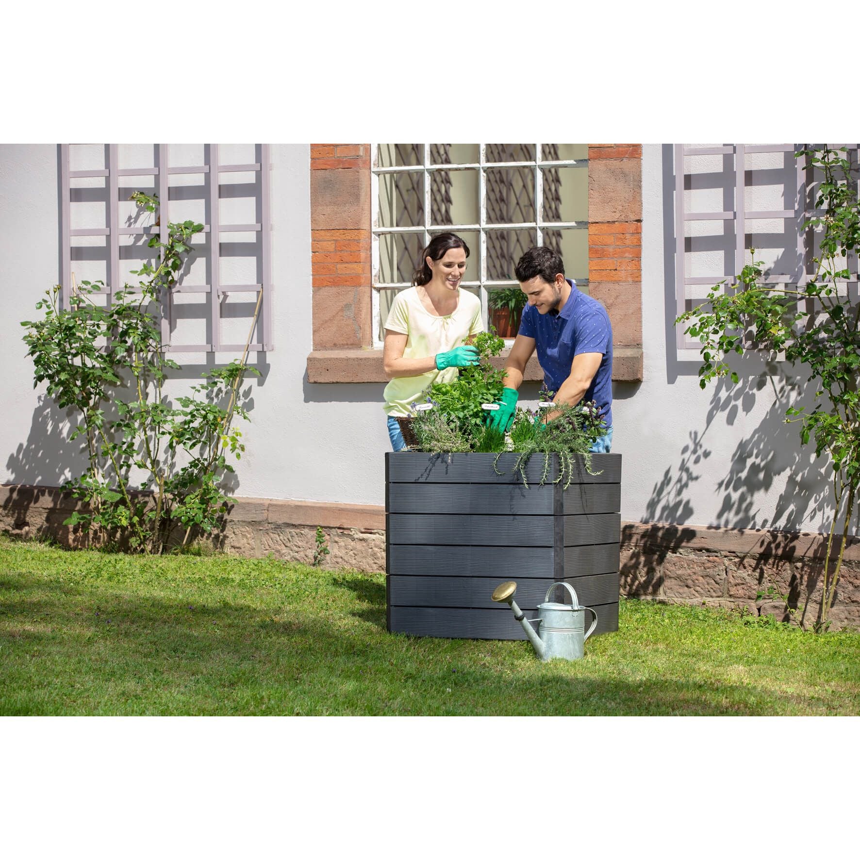 GARANTIA Hochbeet mit Wassersparsystem - Wood -
