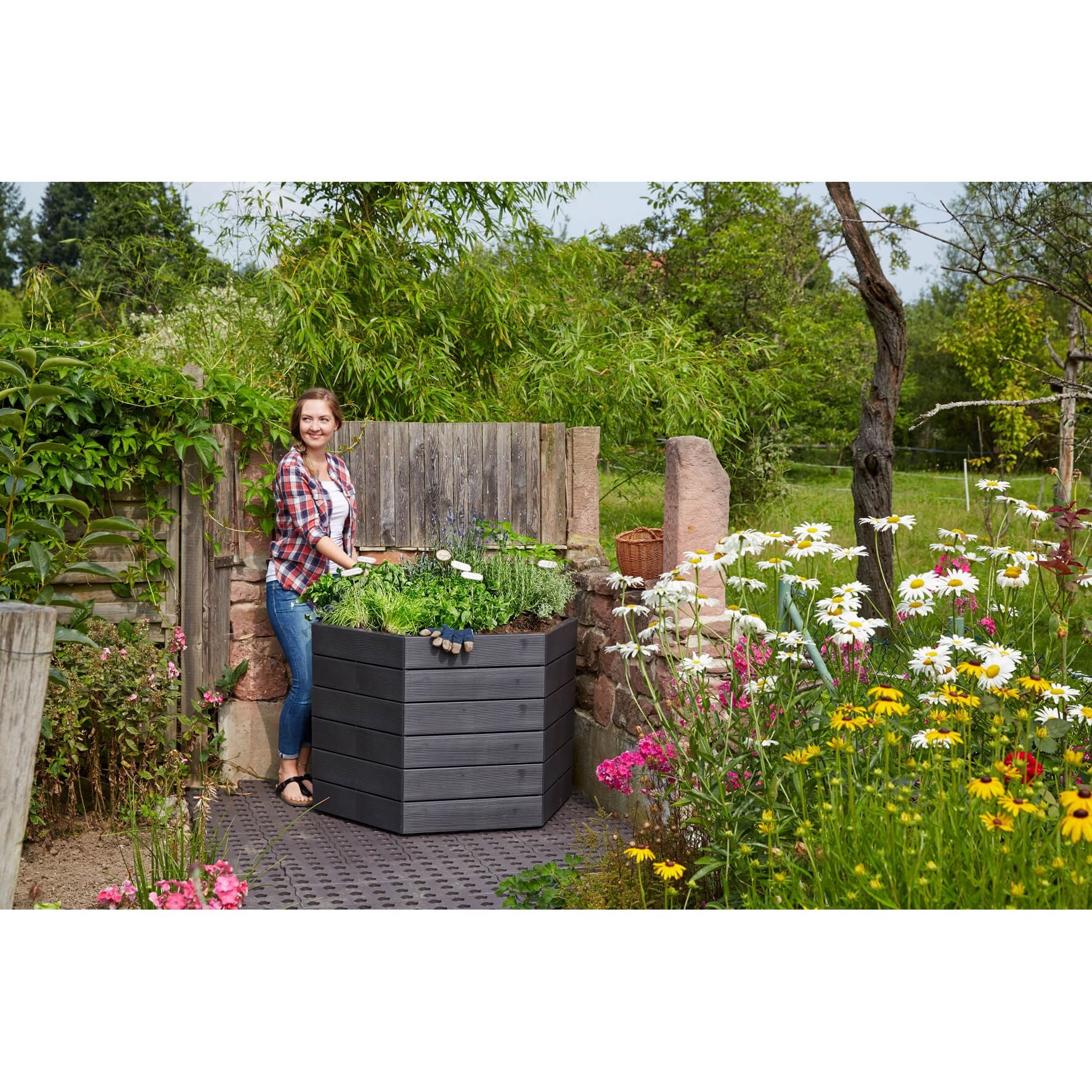 GARANTIA Hochbeet L 75 mit Wassersparsystem