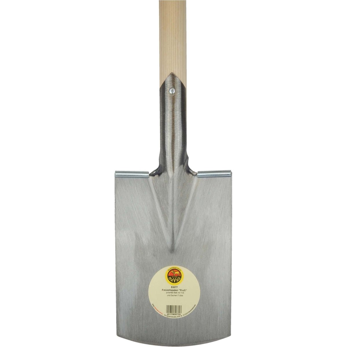 SHW Havau - Freizeitspaten "Profi" 1/1 poliert mit Eschen - T - Stiel - SHW - FIRE