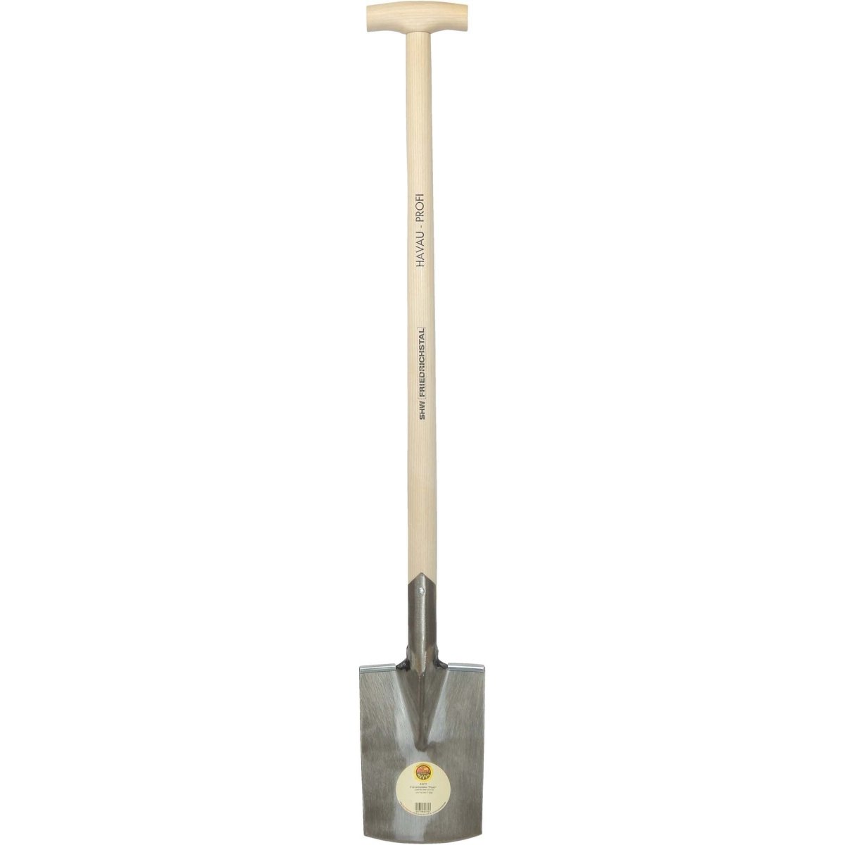SHW Havau - Freizeitspaten "Profi" 1/1 poliert mit Eschen - T - Stiel - SHW - FIRE