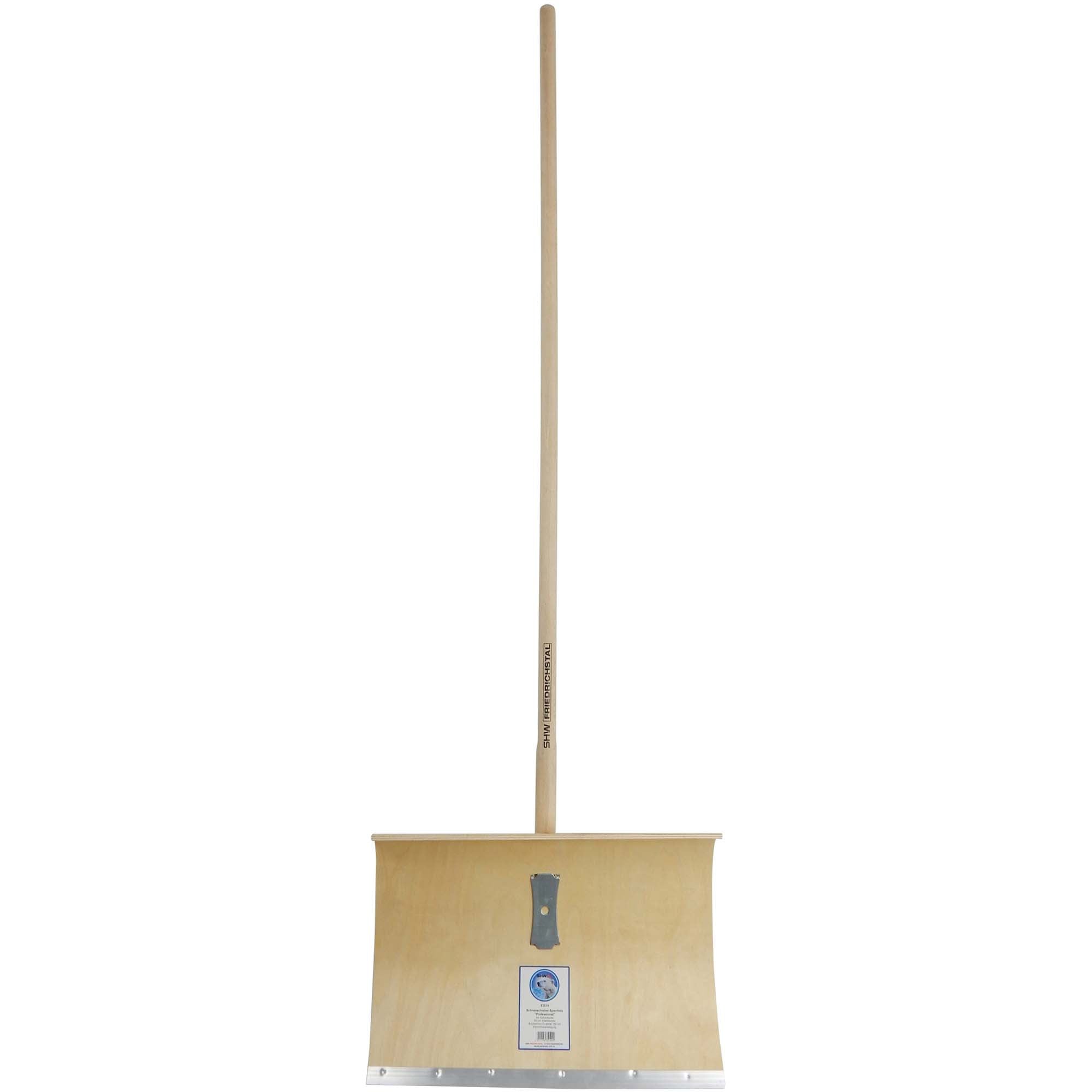 SHW Schneeschieber-Sperrholz Blatt 5-fach verleimt, 50 cm breit, mit Holzstiel 1500 mm