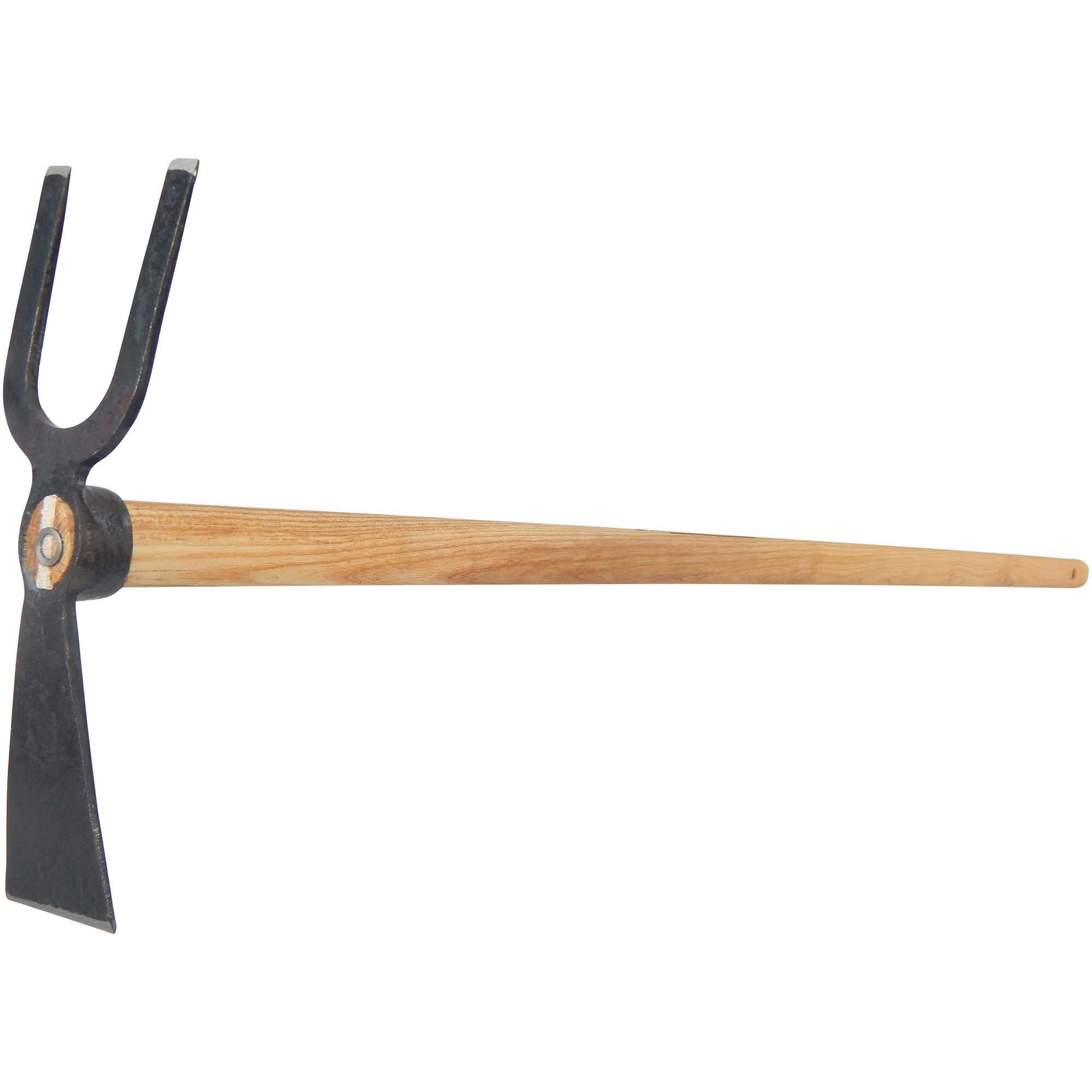 SHW Gartenhacke Blatt schmal 2 Zinken stumpf mit Eschenstiel 135 cm Default Title