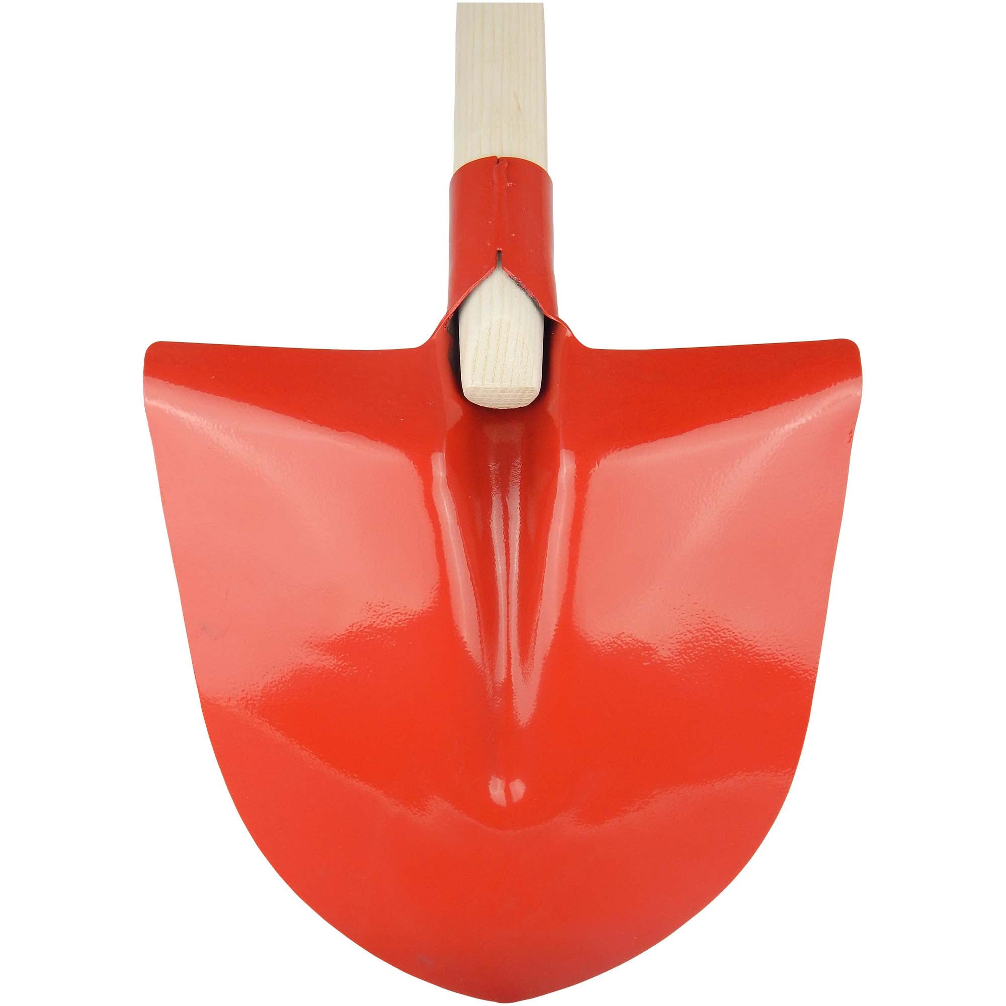 SHW Frankfurter Schaufel, Gr. 5, rot, mit Eschenstiel Mit Aufbug