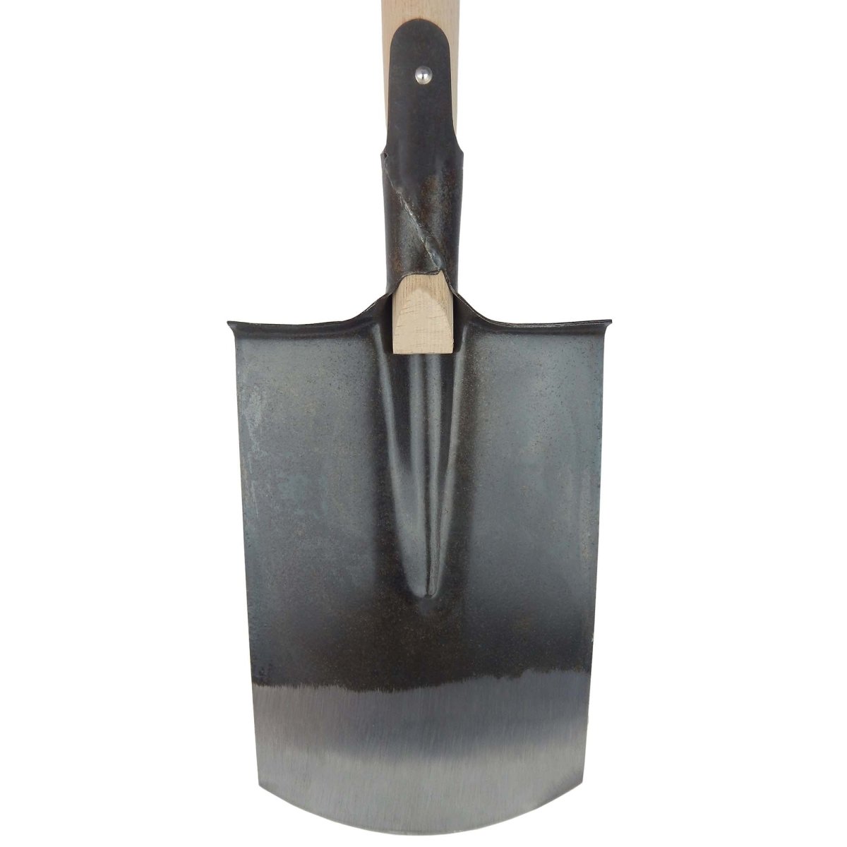 SHW Apollo - Spaten 1/2 poliert, mit umgebogenem Tritt und Buchenstiel - SHW - FIRE