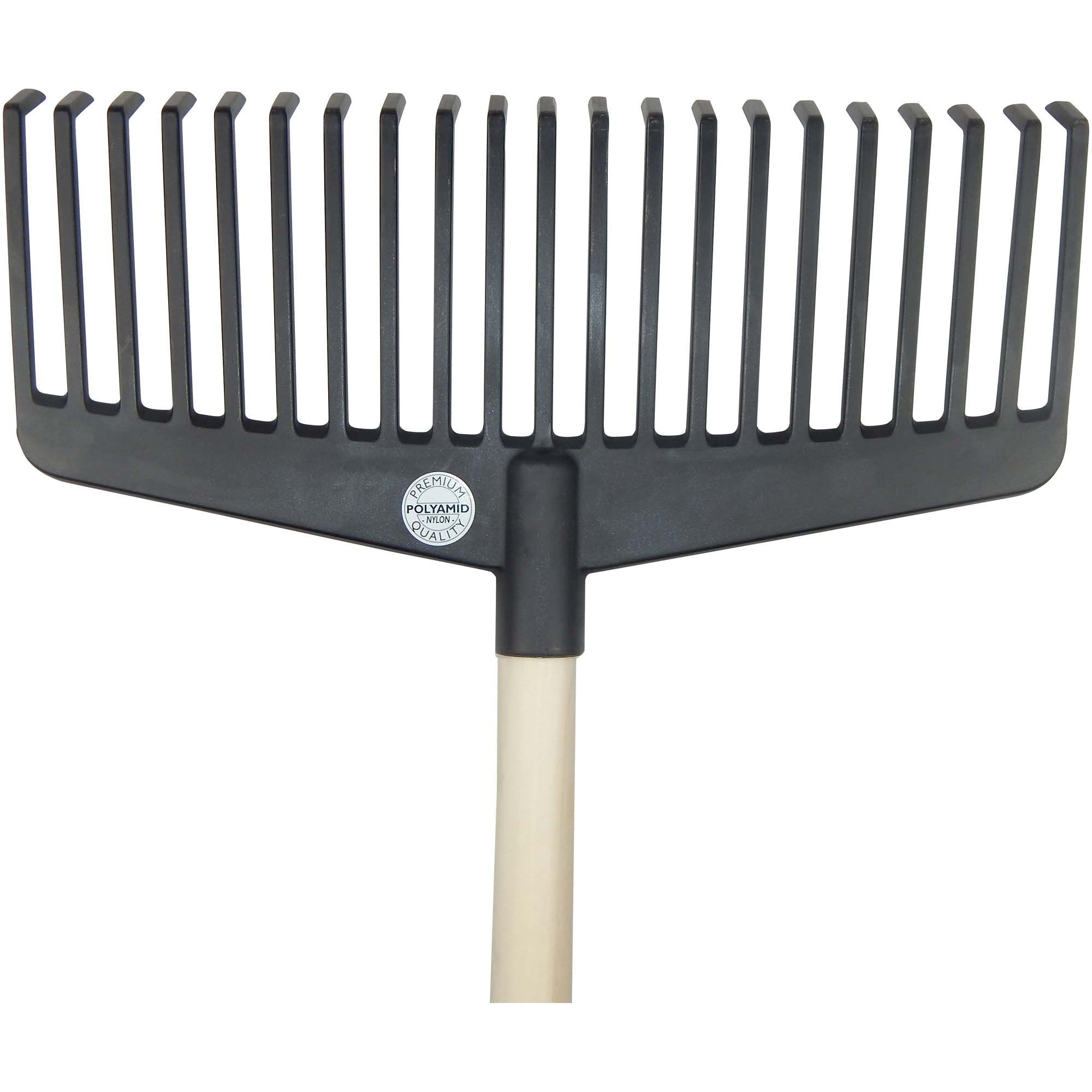 SHW Nylonbesen schwarz, 21 Zinken mit Stiel 140 cm Default Title
