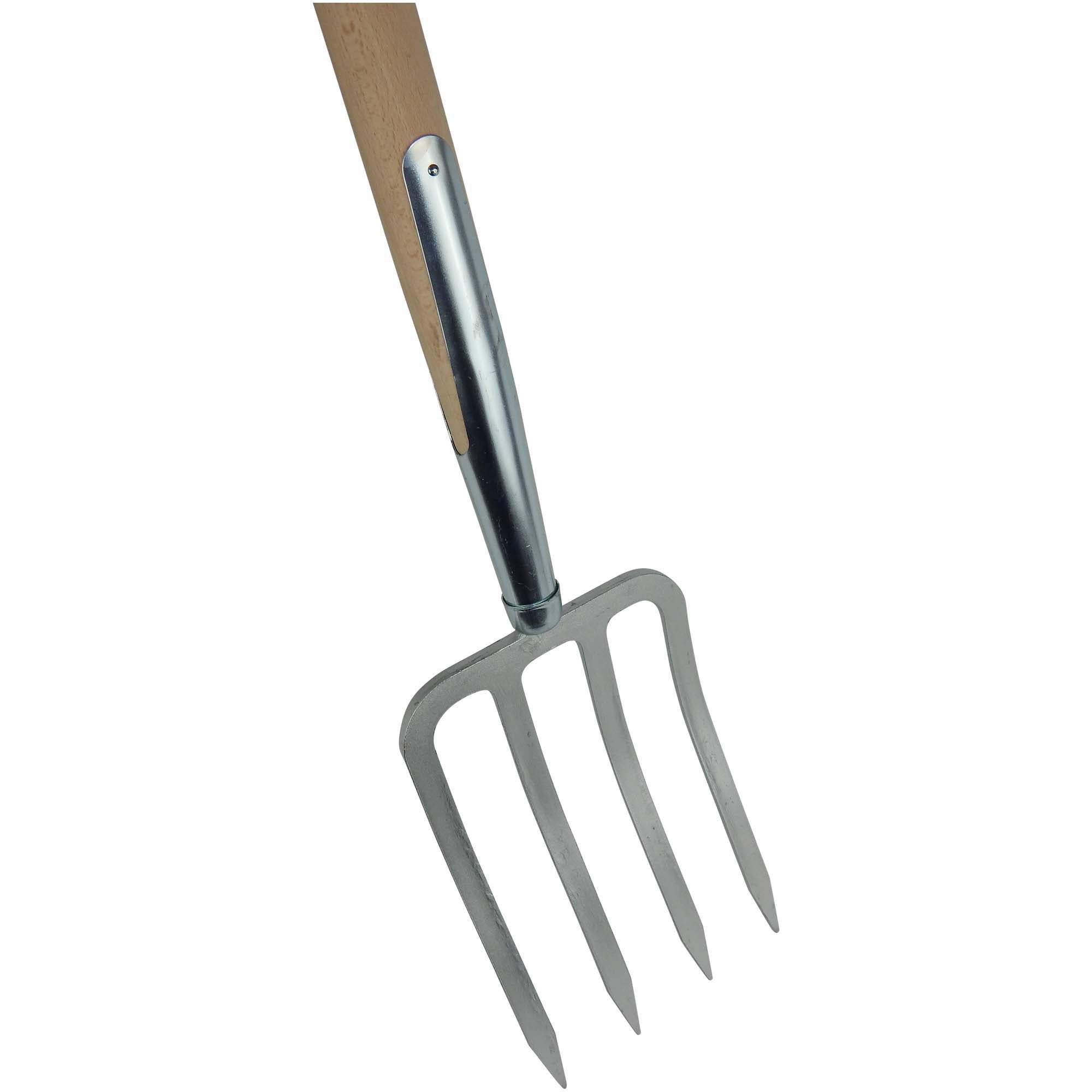 SHW Havau-Spatengabel mit Bajonettzinken und Buchen-T-Stiel Default Title