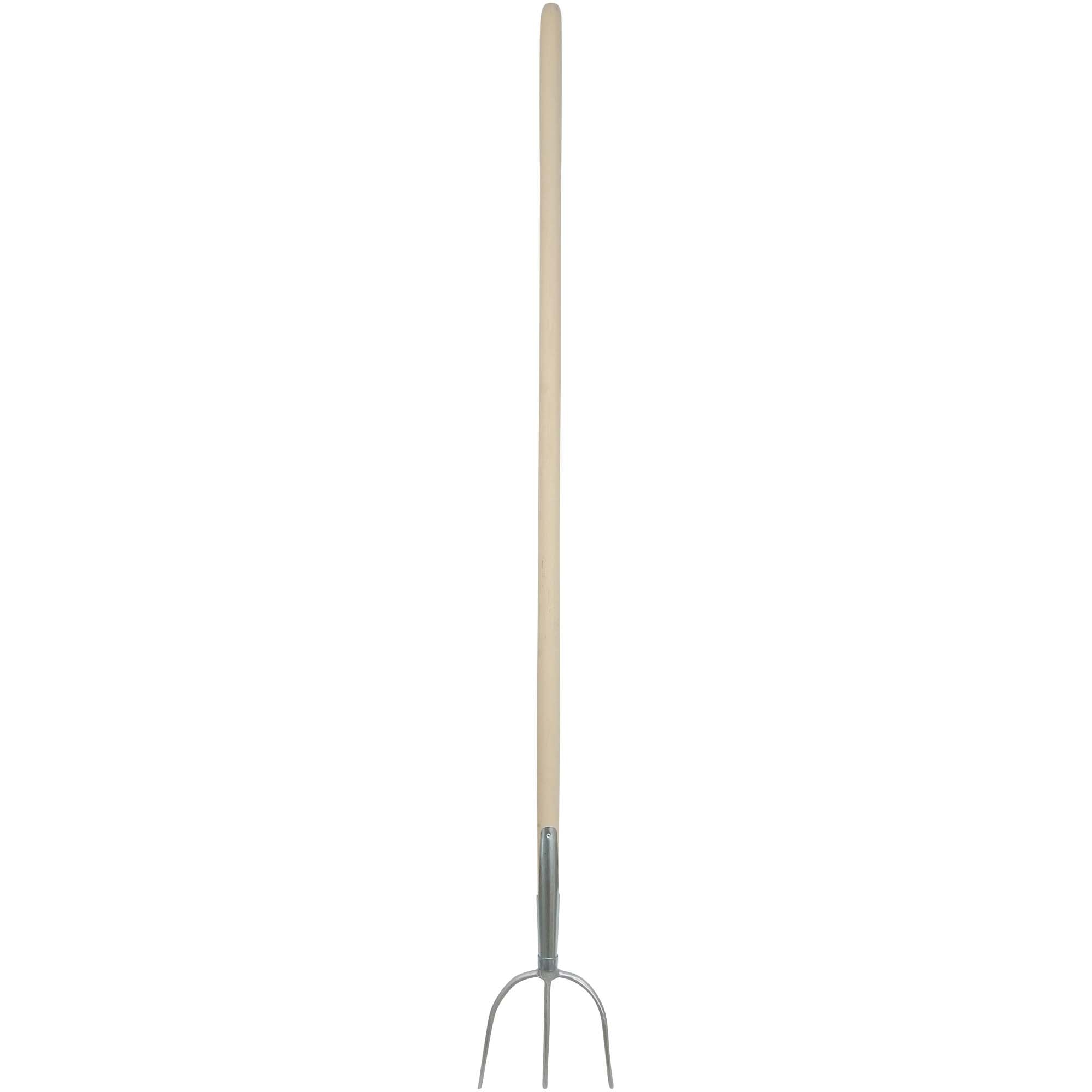 SHW HAVAU-Streugabel 1/1 silber mit Schienenzwinge und gebogenem Buchenstiel 260 x 200 mm