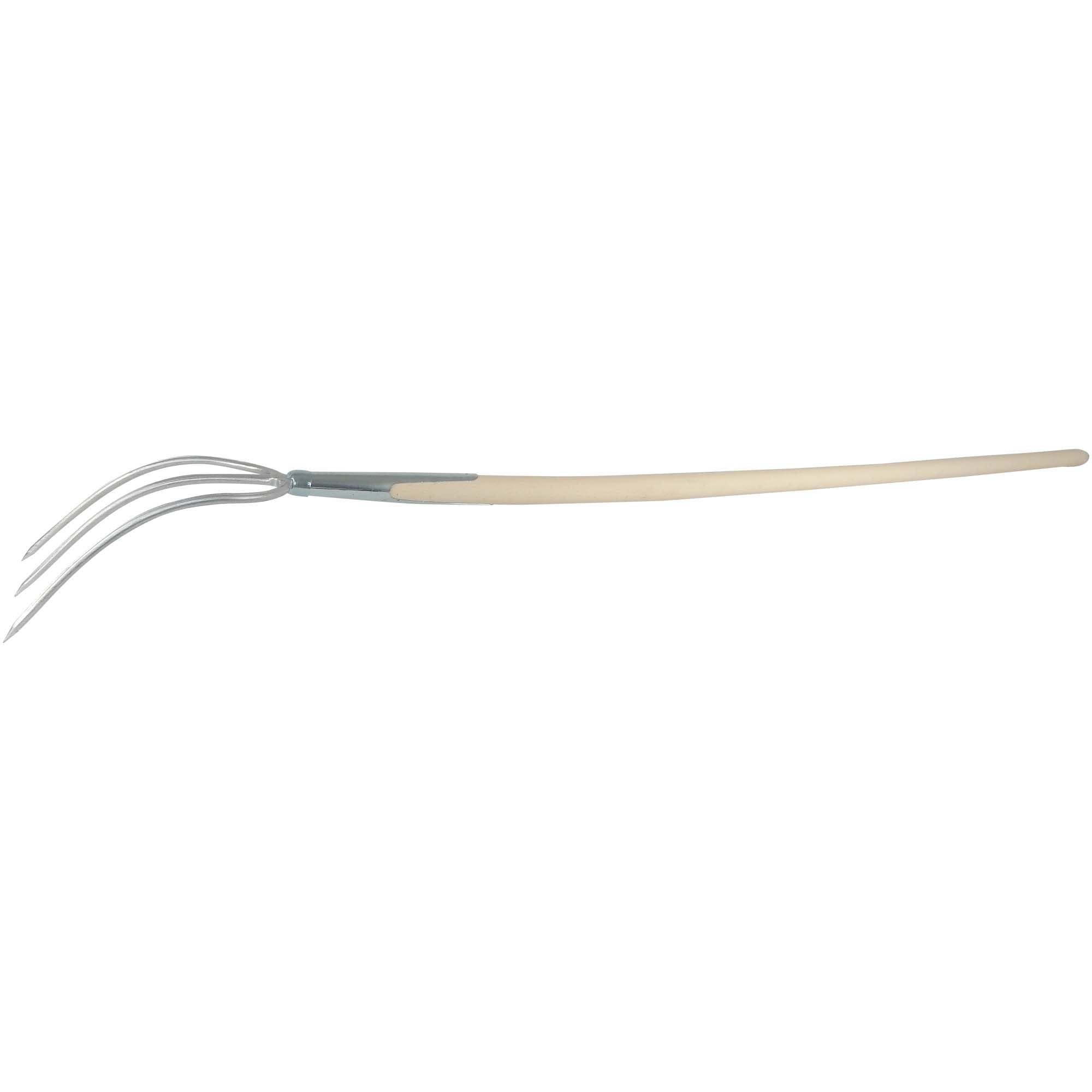 SHW HAVAU-Streugabel 1/1 silber mit Schienenzwinge und gebogenem Buchenstiel 260 x 200 mm