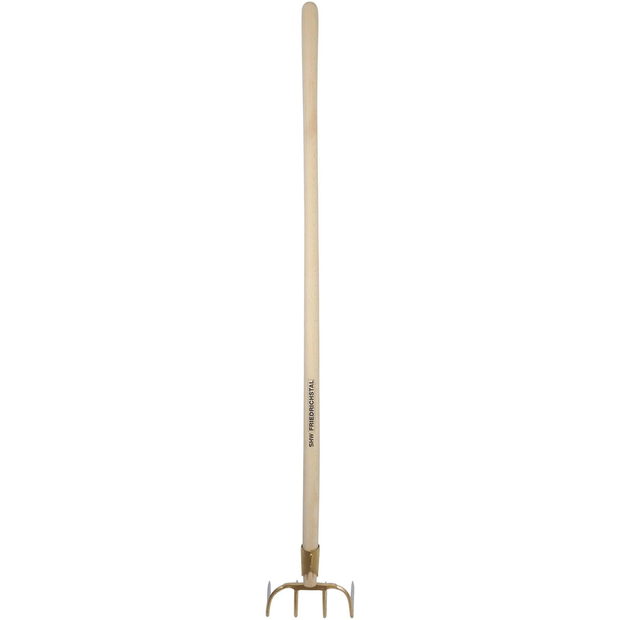 SHW Dunghacke, 4 Zinken, mit Federdülle und Buchenstiel 130 cm Default Title
