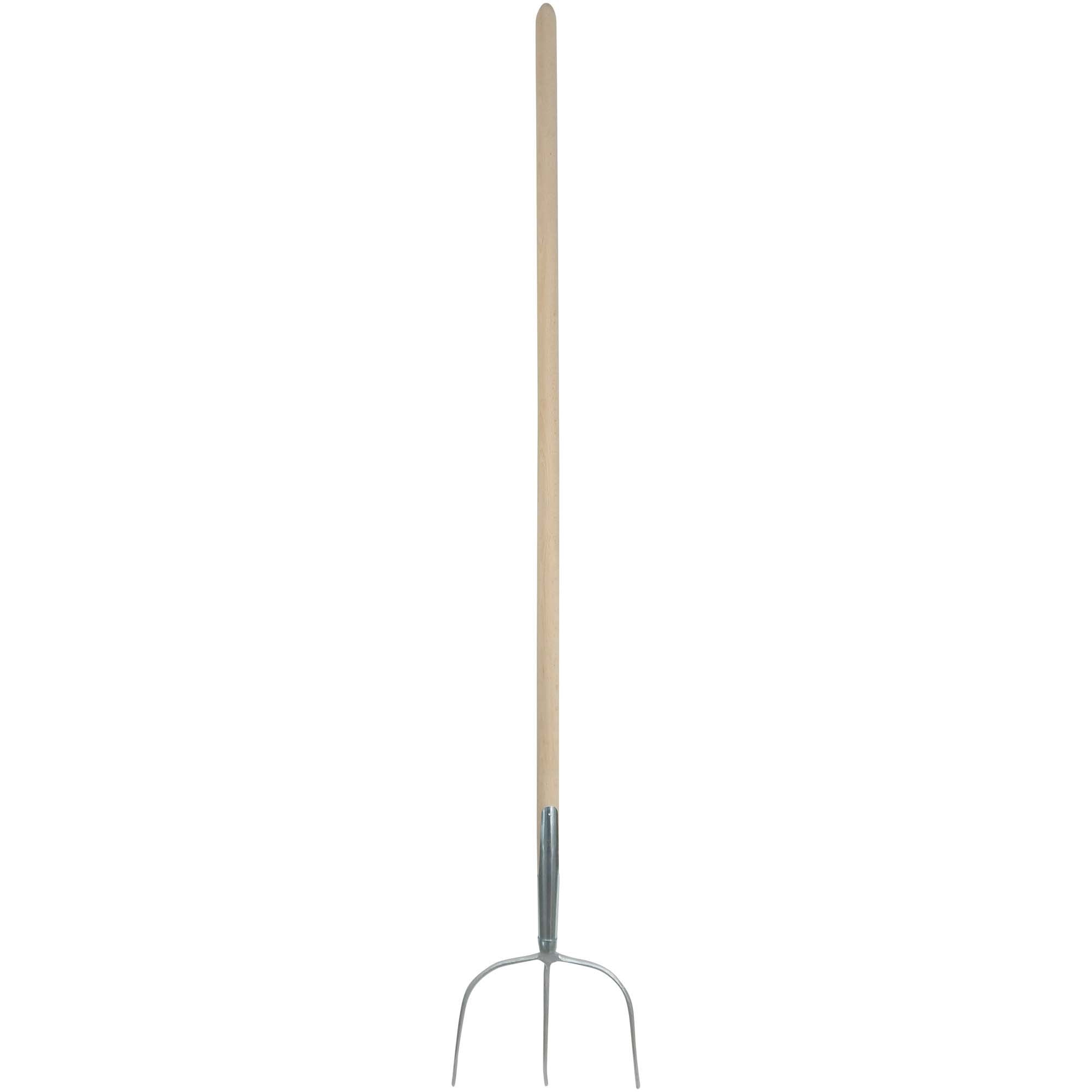 SHW HAVAU-Streugabel 1/1 silber mit Schienenzwinge und gebogenem Buchenstiel 300 x 300 mm