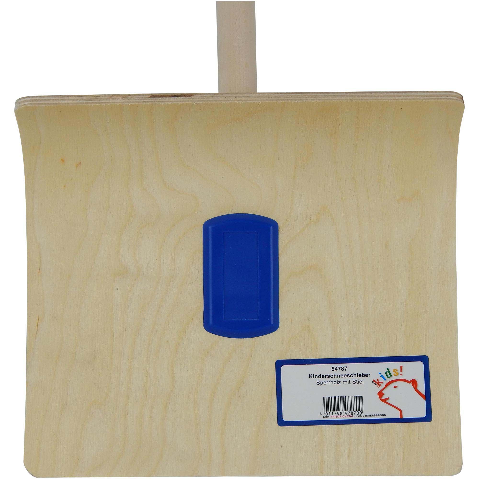 SHW Kinderschneeschieber Sperrholz mit Stiel Default Title