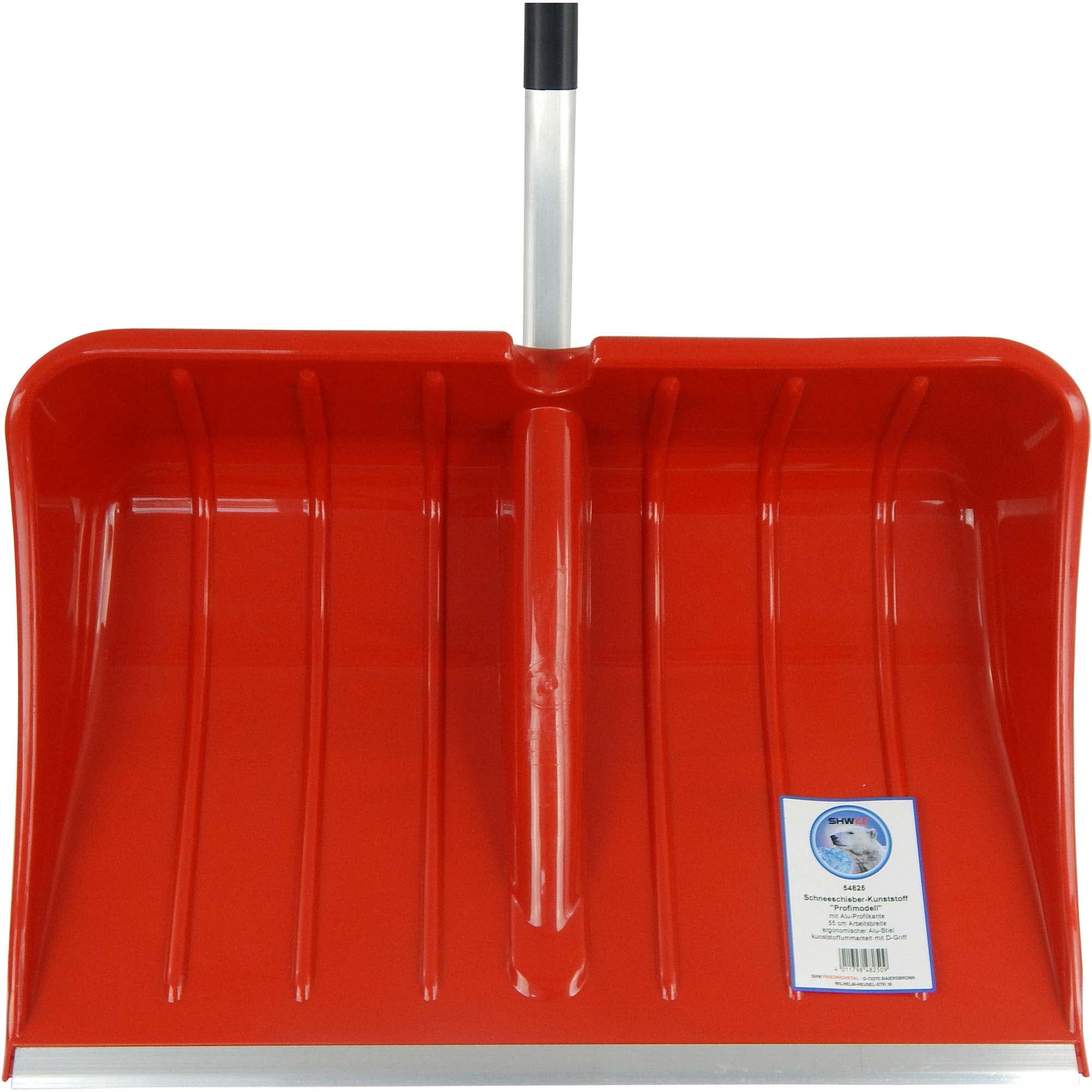 SHW Schneeschieber-Kunststoff 55 cm mit ergonomischem Stiel Default Title