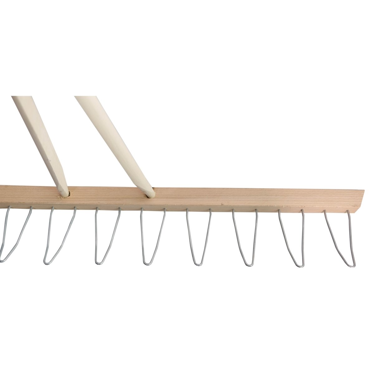 SHW Holzrechen mit 11 Stahl - Doppelzinken und Stiel 180 cm - SHW - FIRE
