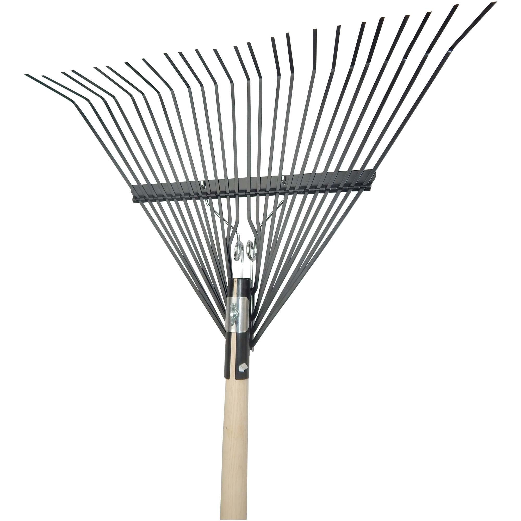 SHW Laubbesen "Professional"24 Federstahlzinken mit rotem Griff und Eschenstiel 135 cm Default Title