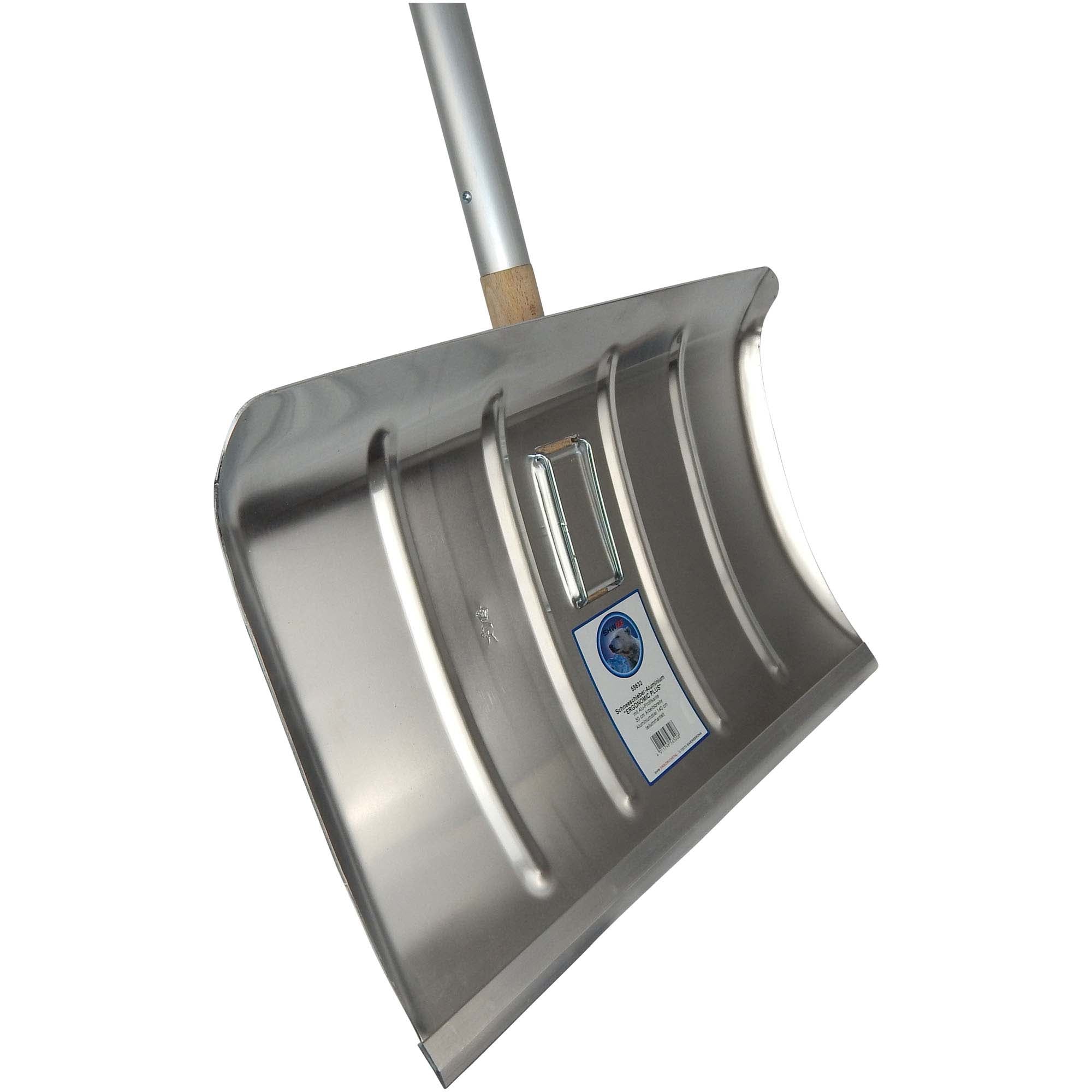 SHW Schneeschieber-Aluminium 50 cm mit Aluminiumkante und ergonomischem Stiel Default Title