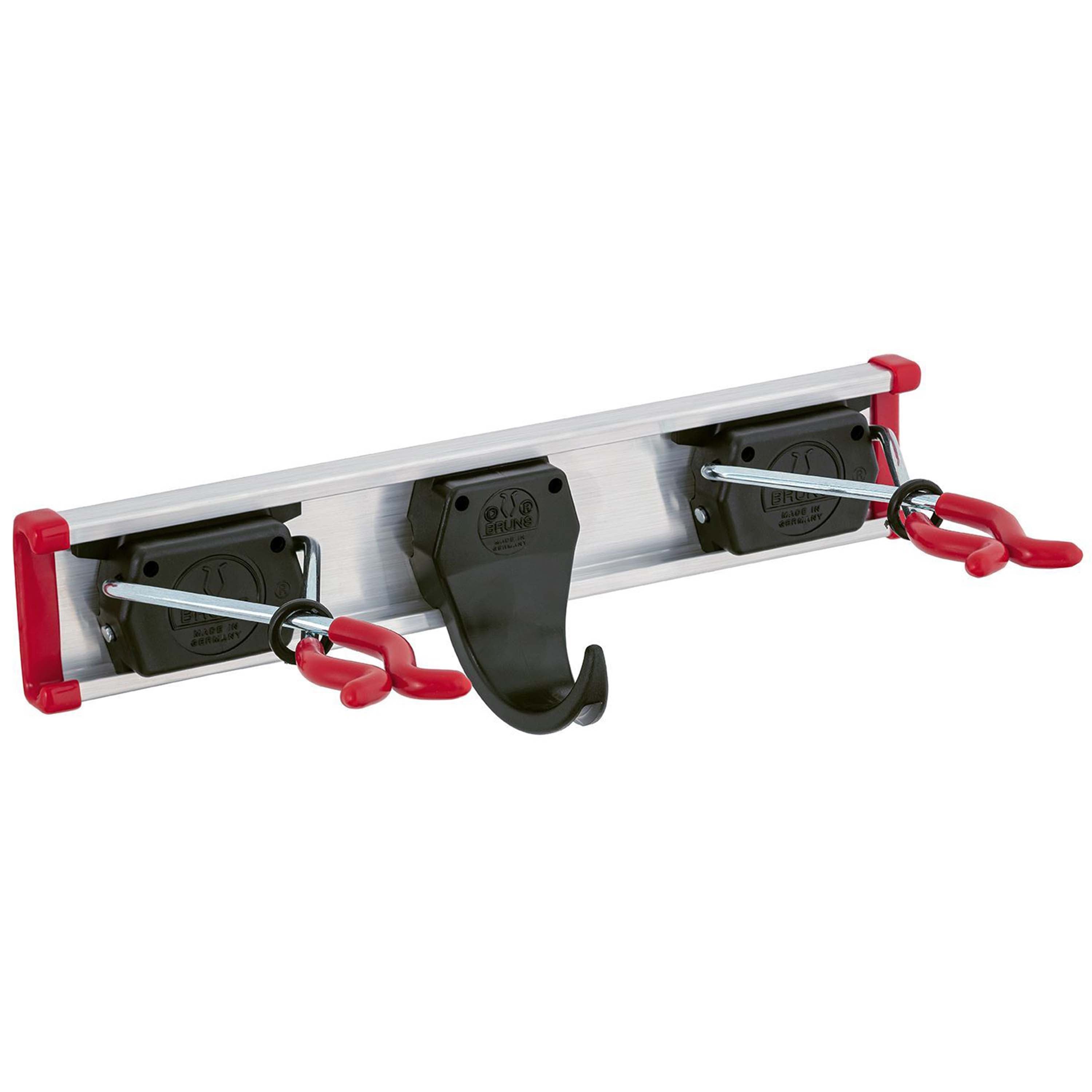 Bruns Gerätehalter Set - 0,30 m Führungsschiene 2 Gerätehalter, 1 Gerätehaken Default Title