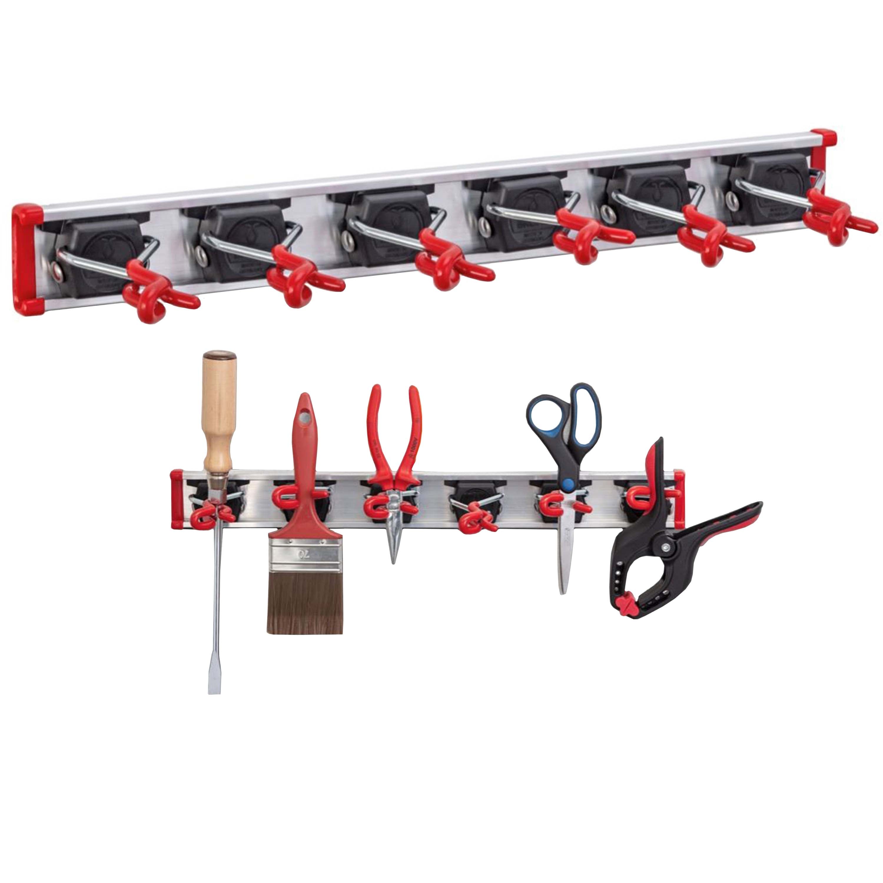 Bruns-Gerätehalter Set "mini" 0,55 m Führungsschiene - 6 Gerätehalter Default Title