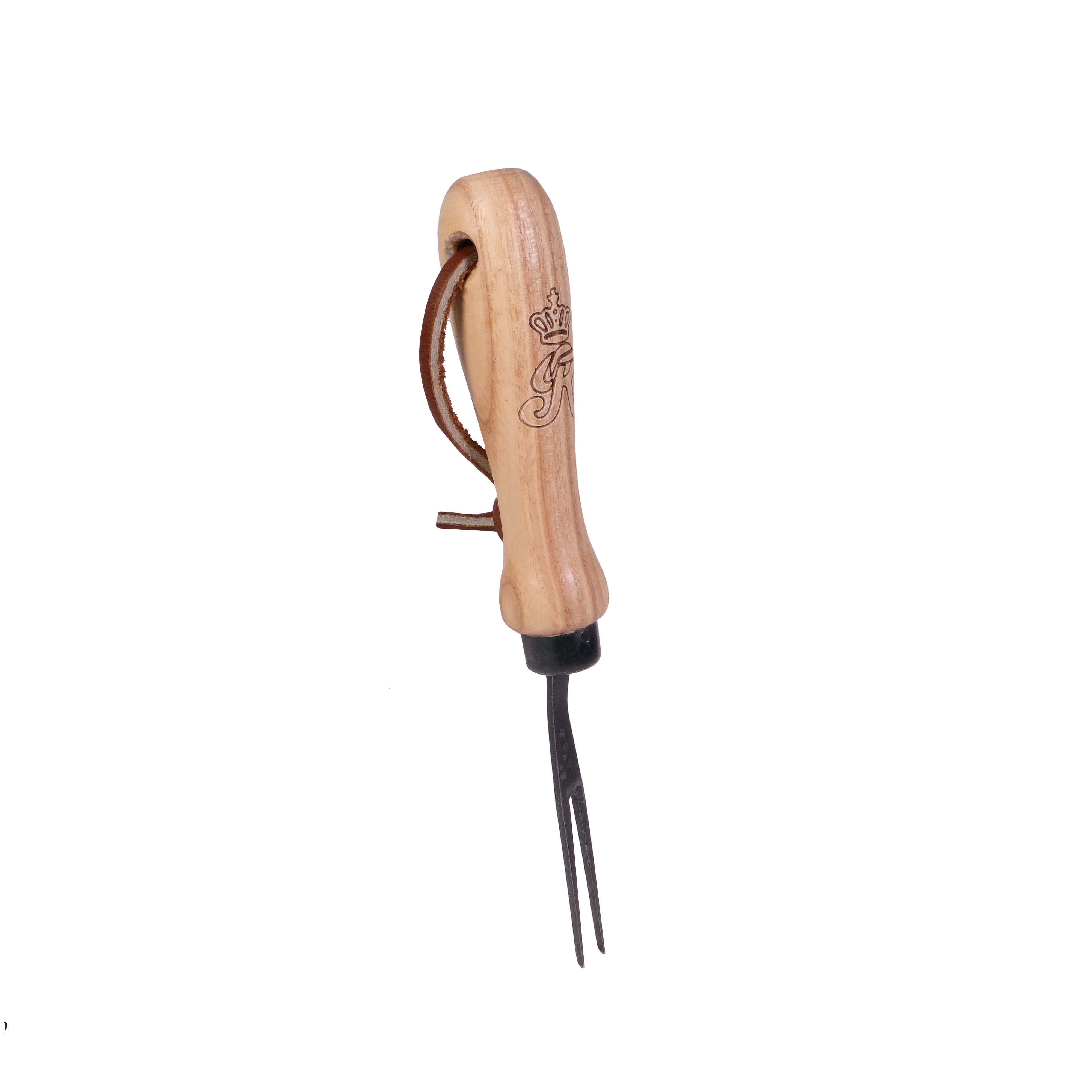SHW Bonsai Gabel, 2 Zinken, mit Eschenholzgriff 10 cm Default Title