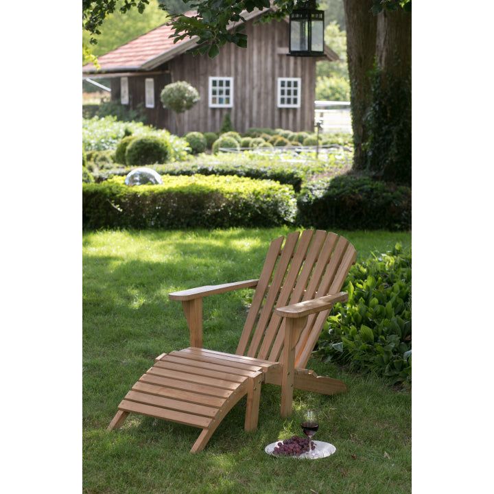 Relaxliege Adirondack WOODIE aus Teakholz - SHW - FIRE