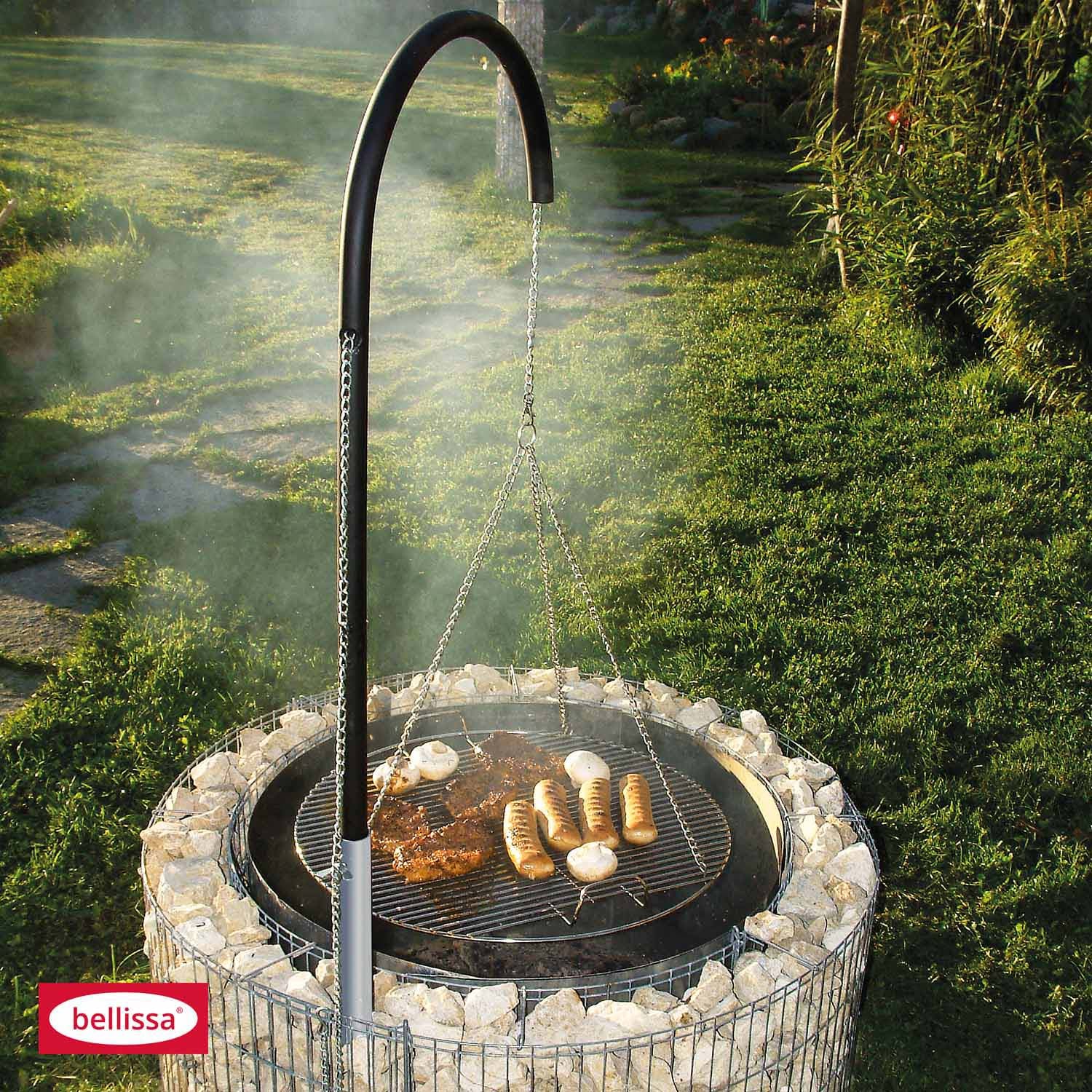 Bellissa Feuer- und Grillstelle inkl. Grillrost, Grillgalgen und Ketten Default Title