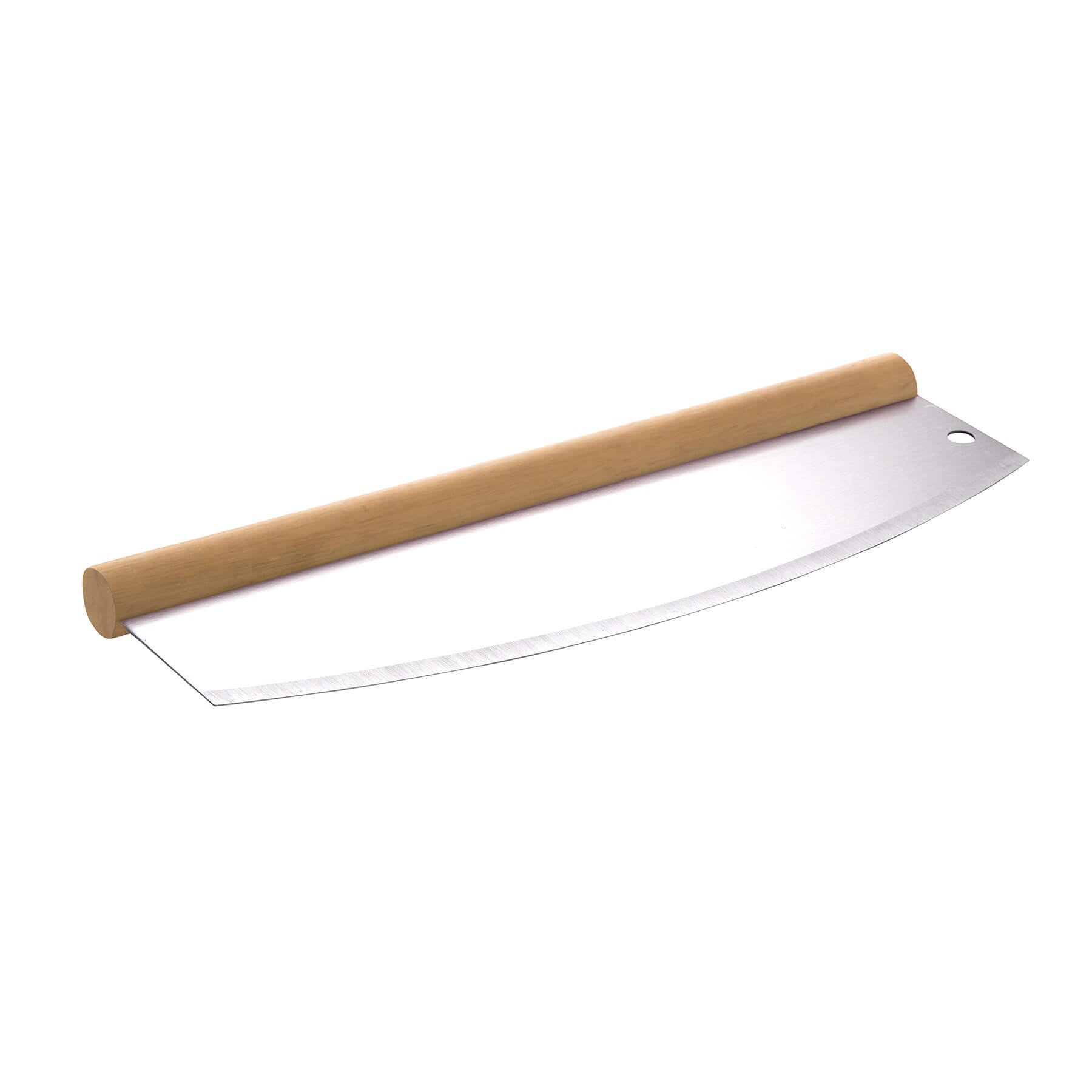 ALLGRILL Pizzaschneider-Wiegemesser Edelstahl mit Holzgriff ALLGRILL - Flammerando