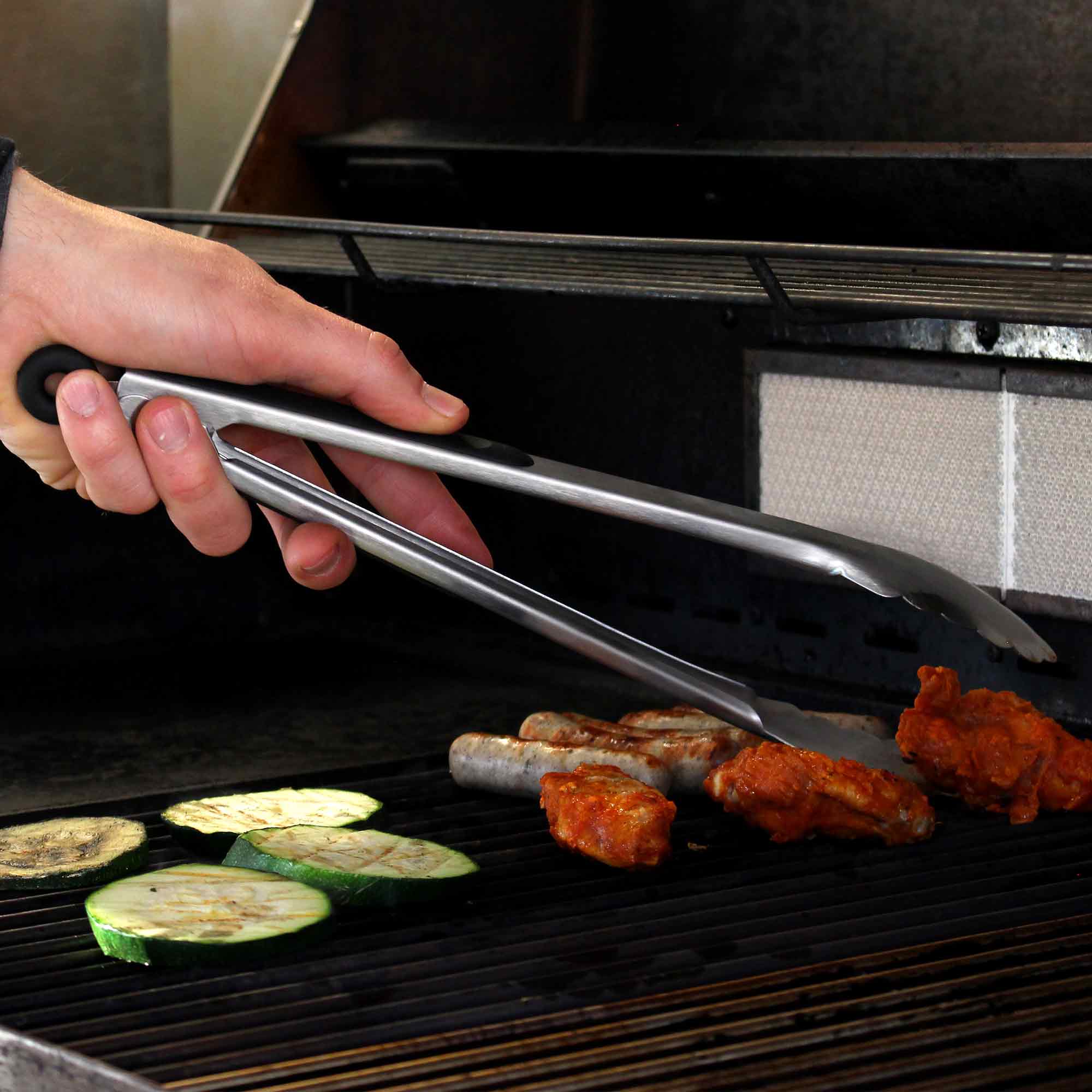 ALLGRILL Edelstahl BBQ-/Grill-Zange ALLGRILL - Flammerando