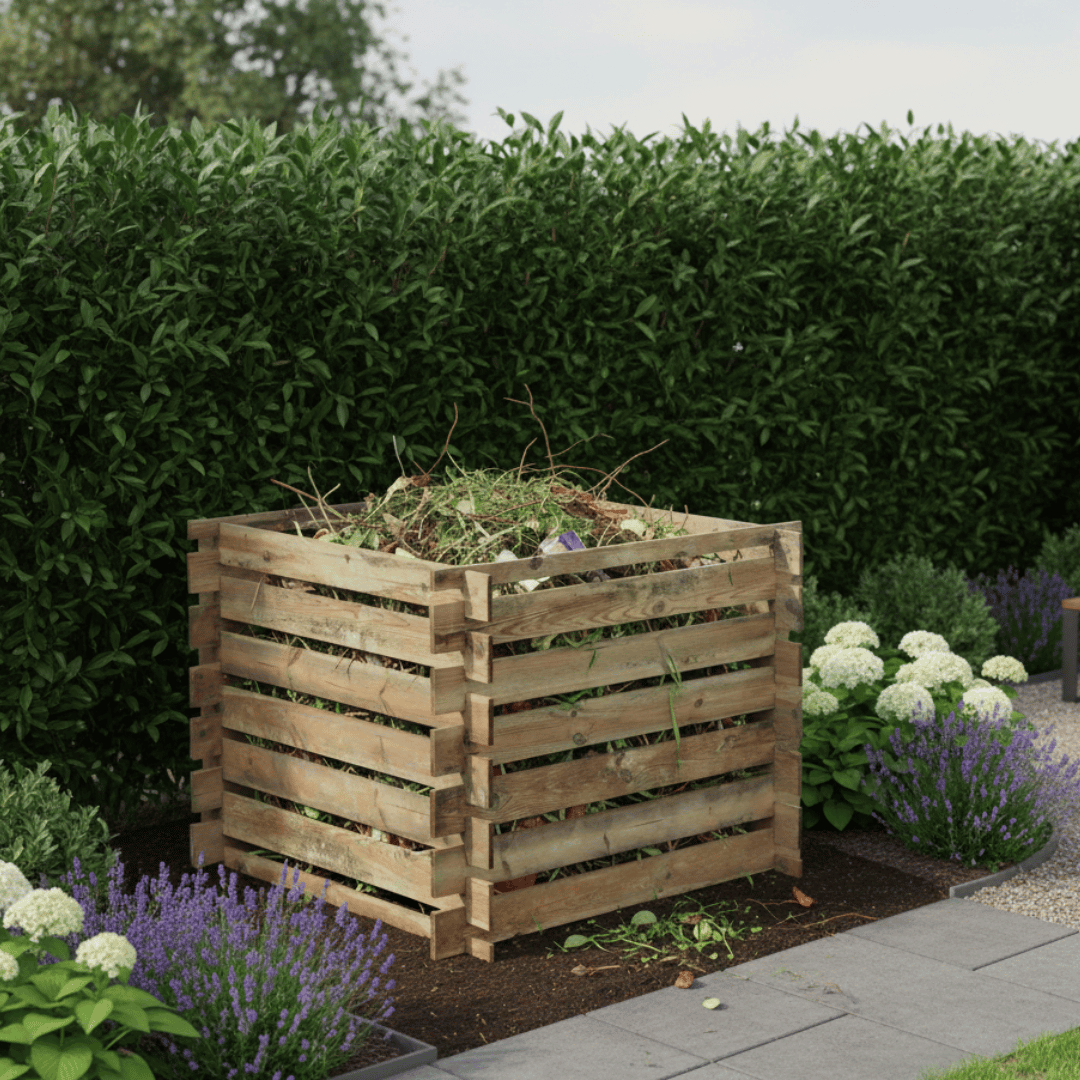 Kompostlege als Stecksystem 120x120x70 cm - SHW - FIRE