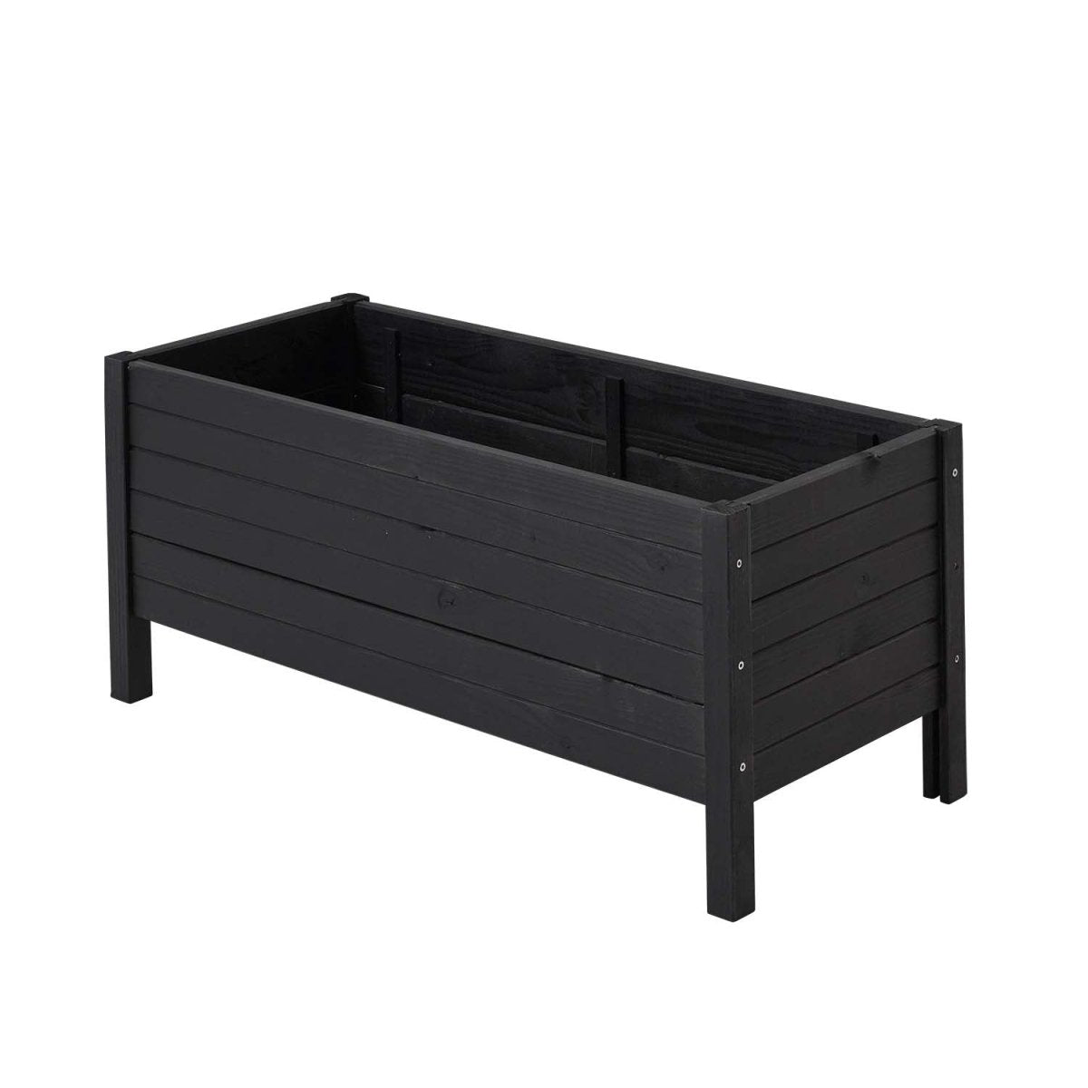 Pflanzkasten Gr. 88 x 37 x 39 cm - schwarz - SHW - FIRE