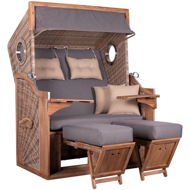 Strandkorb TRENDY PURE GREENLINE 135XL - SHW - FIRE
