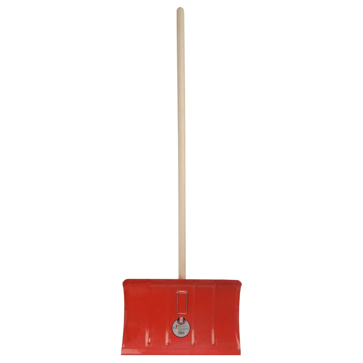 IDEAL Schneeschieber - Stahlblech 50 cm mit Schutzkante und Stiel - SHW - FIRE