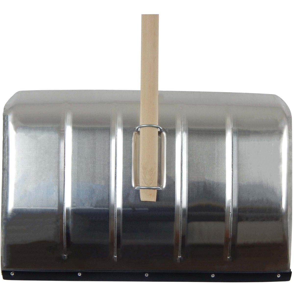 SHW Schneeschieber - Aluminium 50 cm mit Flüsterkante und Holzstiel 130 cm - SHW - FIRE