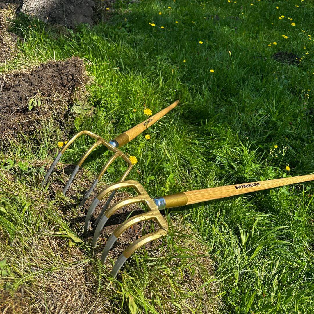 SHW Kartoffelhacke, 4 Zinken mit Eschenstiel 135 cm - SHW - FIRE