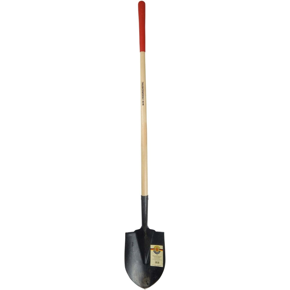 SHW Spatenschaufel Gr. 2 mit rotem Griff und Eschenstiel 120 cm - SHW - FIRE