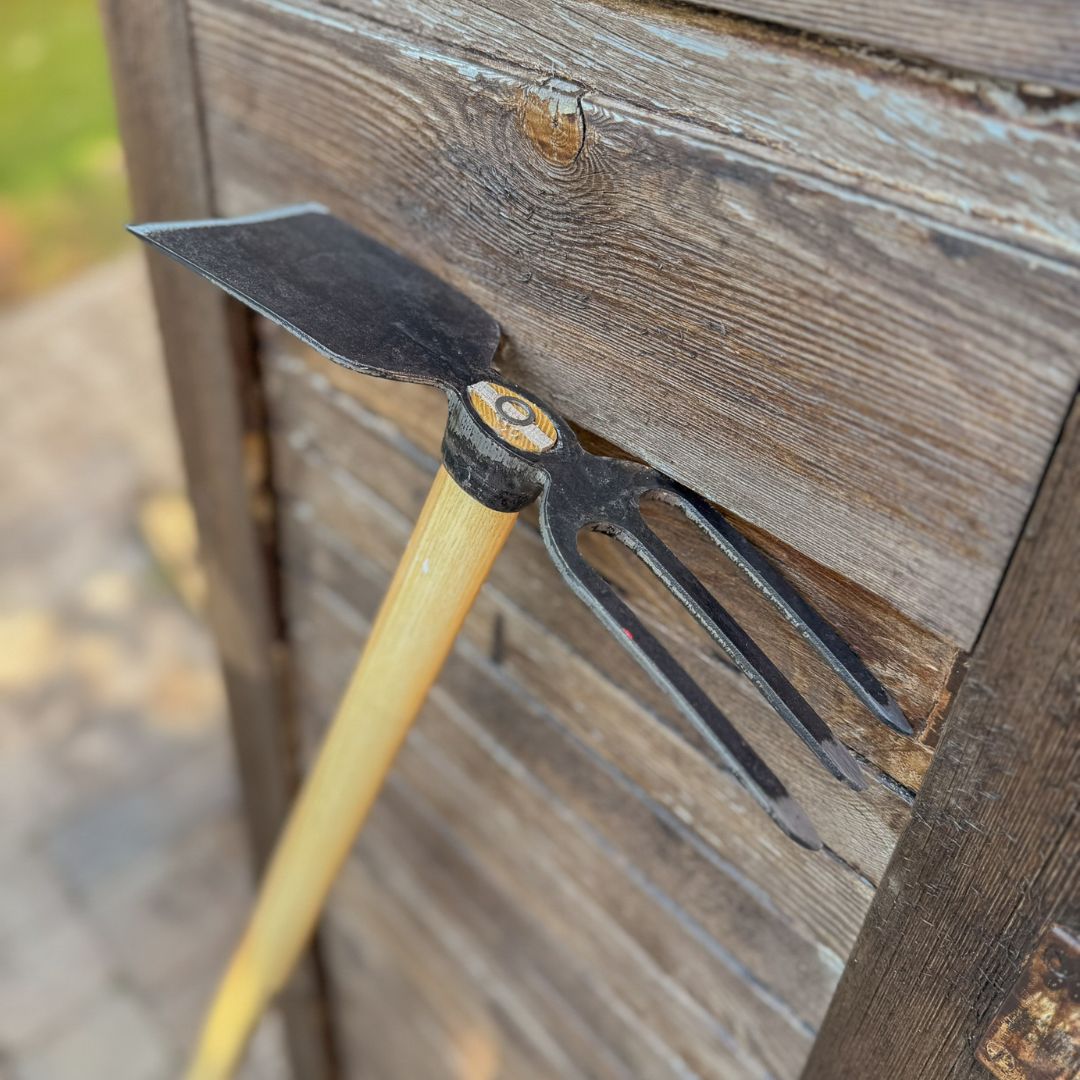 SHW Gartenhacke mit 3 Zinken & schmalem Blatt, 135 cm Eschenstiel - SHW - FIRE