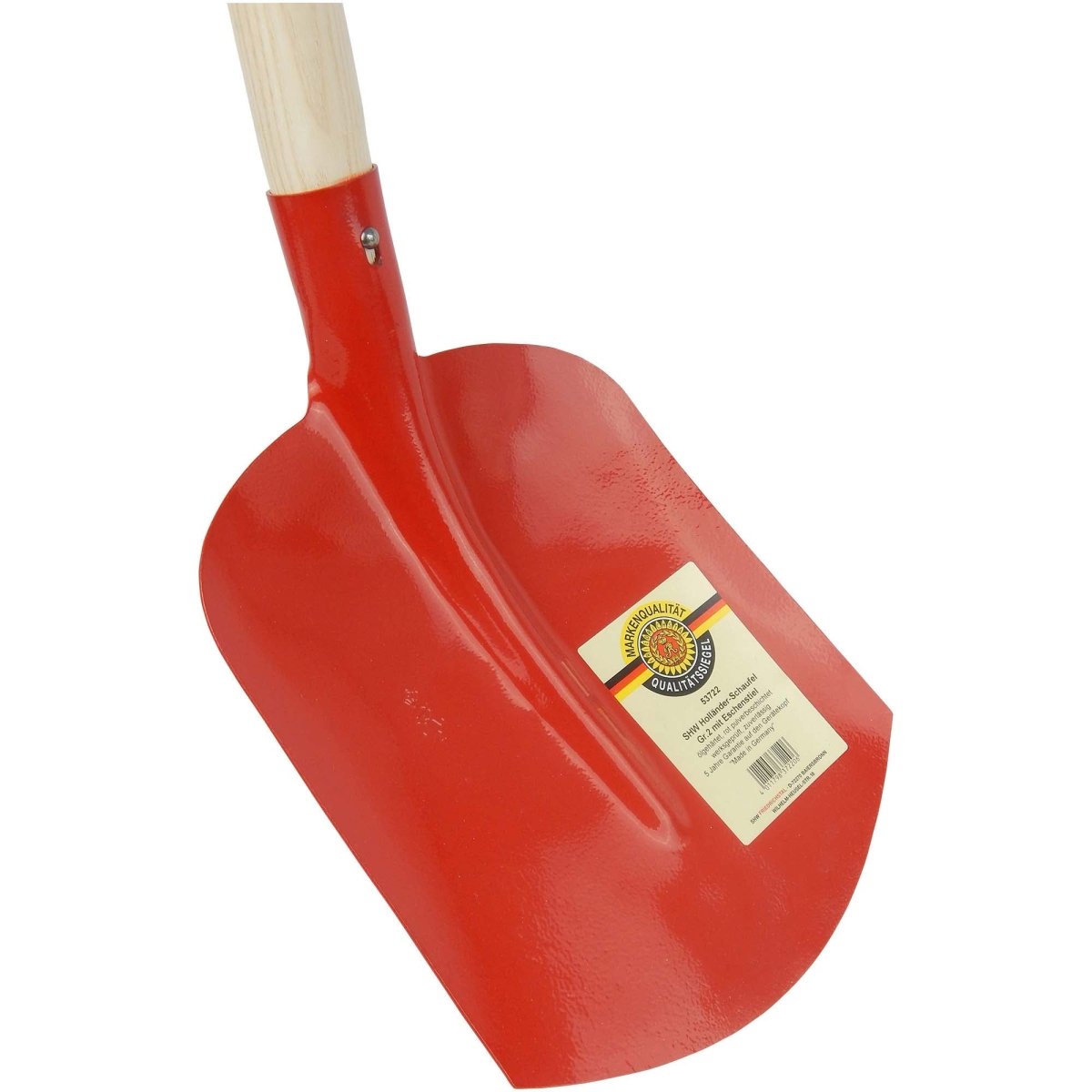 SHW Holländer Schaufel, Gr. 2, rot, mit Gerätestiel 135 cm - SHW - FIRE