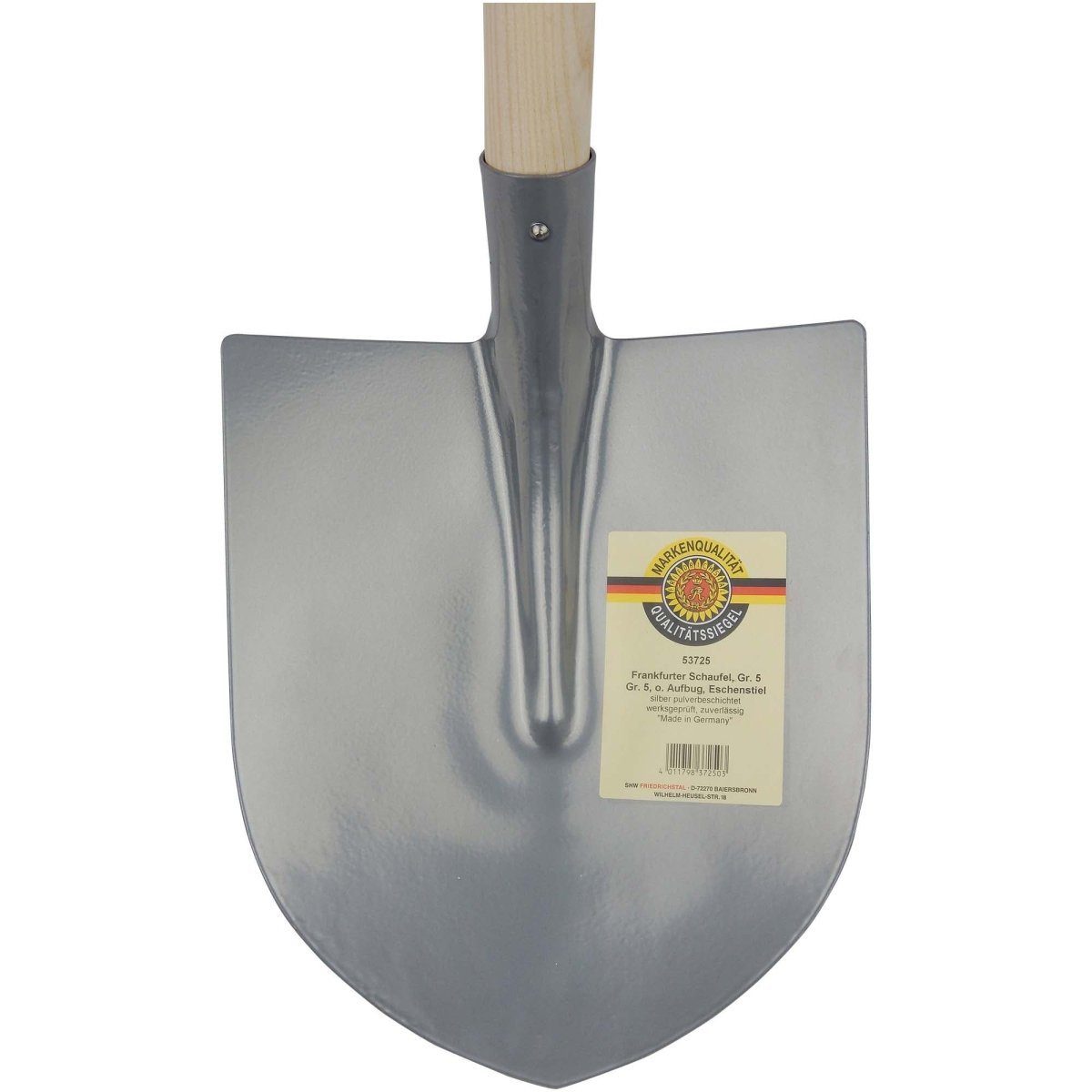 SHW Frankfurter Schaufel, Gr. 5, silber, mit Eschenstiel - SHW - FIRE