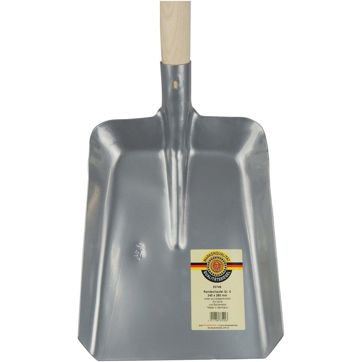 SHW Randschaufel silber gepulvert mit Eschenstiel 135 cm - SHW - FIRE
