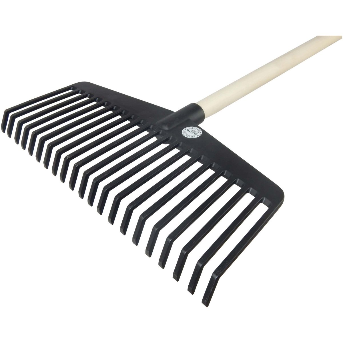 SHW Nylonbesen schwarz, 21 Zinken mit Stiel 140 cm - SHW - FIRE