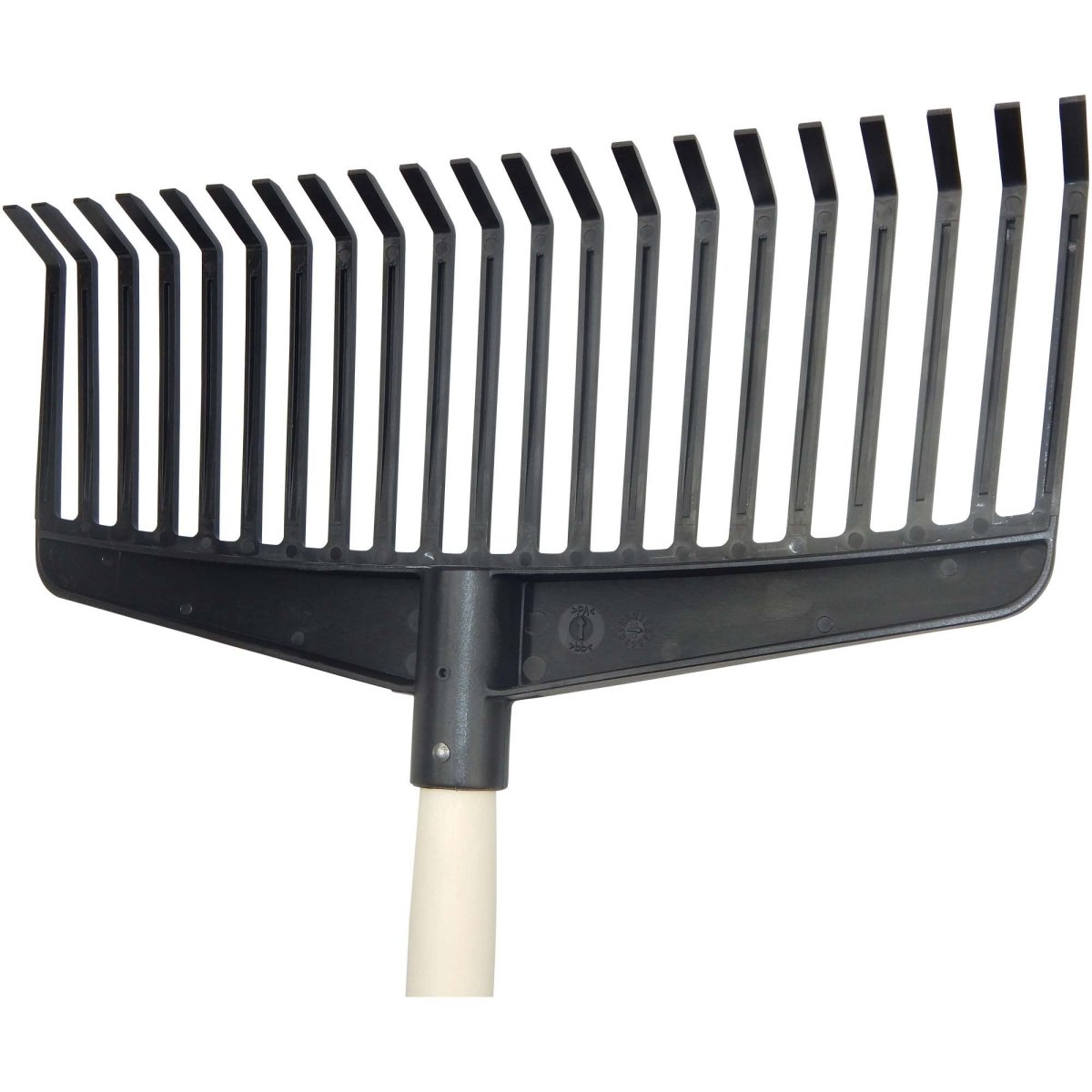 SHW Nylonbesen schwarz, 21 Zinken mit Stiel 140 cm - SHW - FIRE