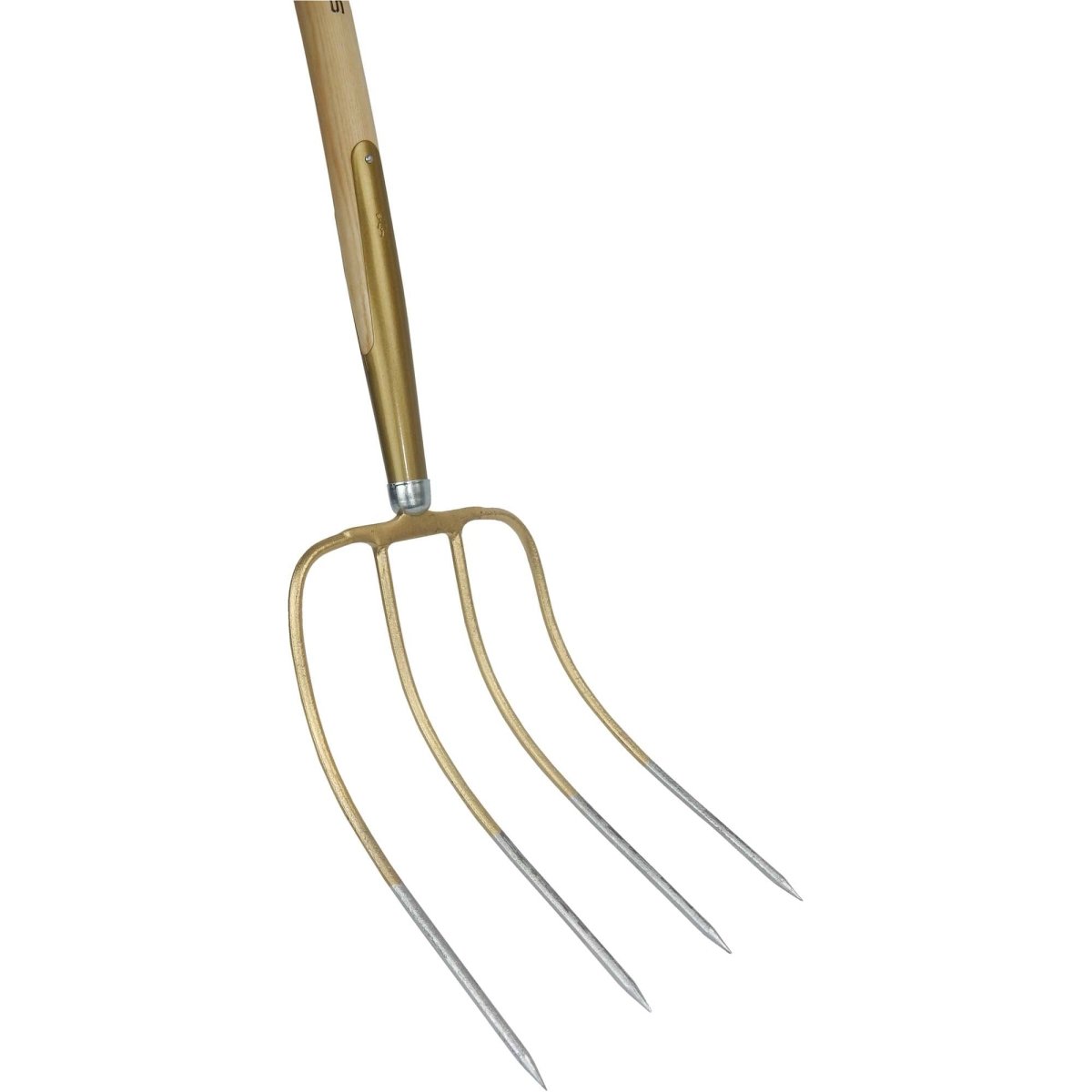 SHW Dunggabel, 4 Zinken, Gr. 31x23, mit Schienenzwinge und Eschenstiel - SHW - FIRE