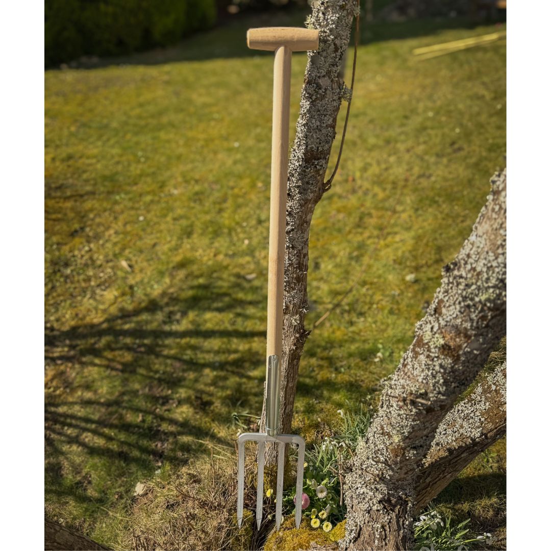 SHW Havau - Spatengabel mit Bajonettzinken und Buchen - T - Stiel - SHW - FIRE