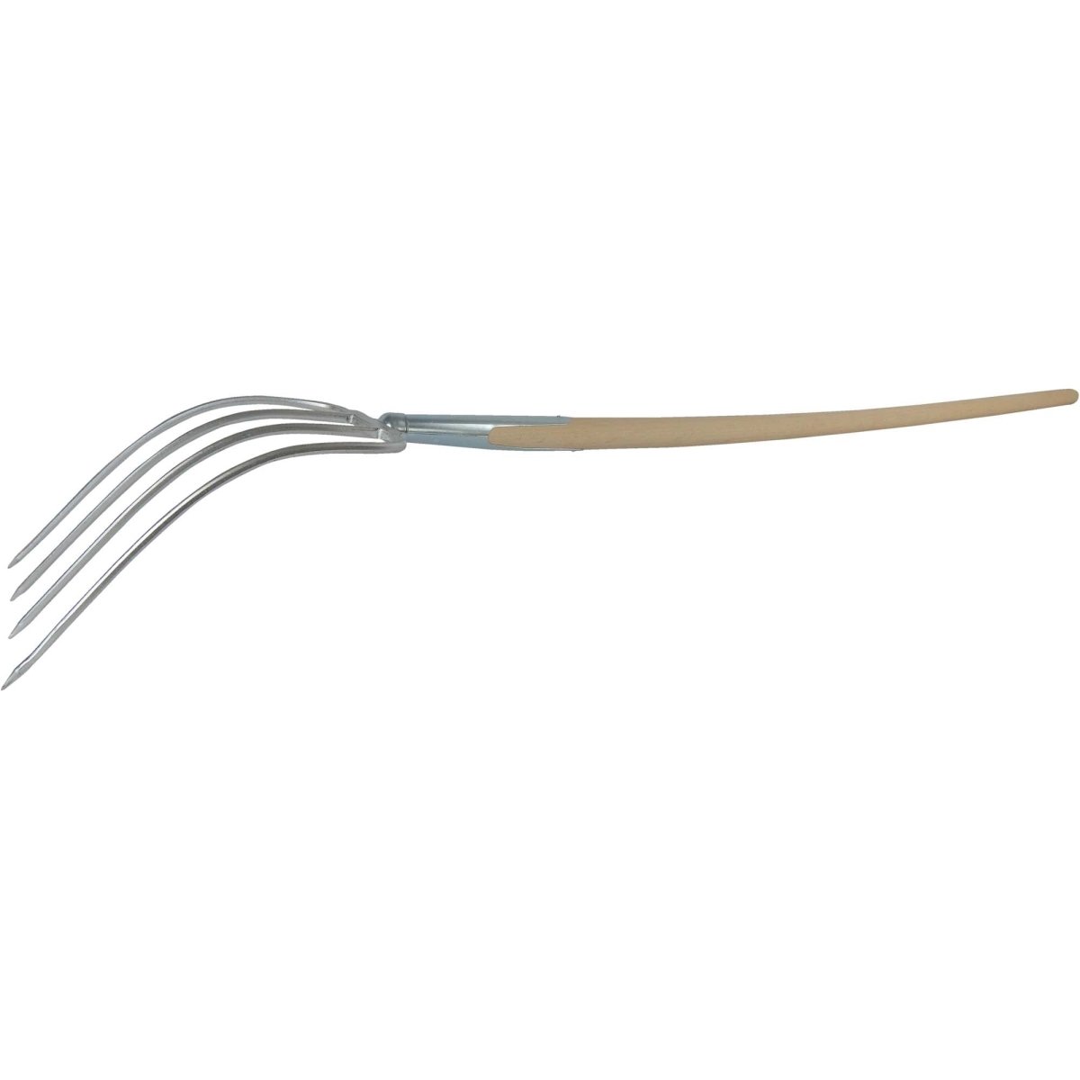 SHW Havau - Dunggabel, 4 Zinken Gr.31x23cm, mit Zwinge und Buchenstiel - SHW - FIRE