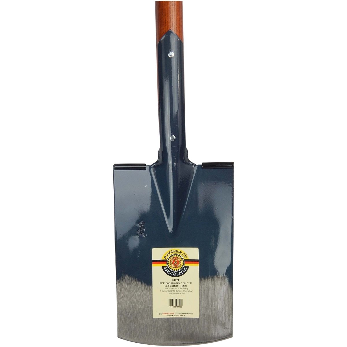 SHW Gärtnerspaten mit Tritt und Eschen - T - Stiel - SHW - FIRE