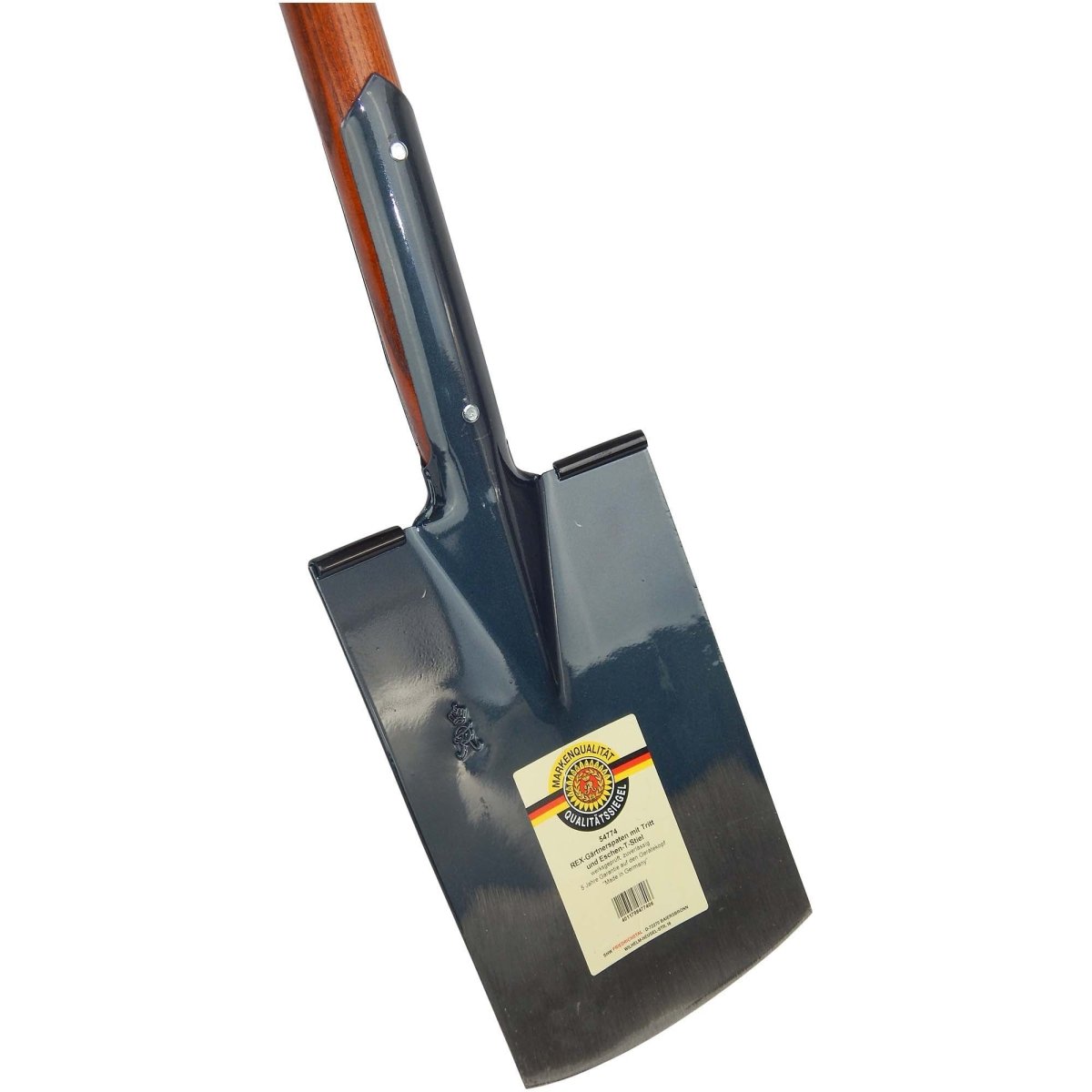 SHW Gärtnerspaten mit Tritt und Eschen - T - Stiel - SHW - FIRE