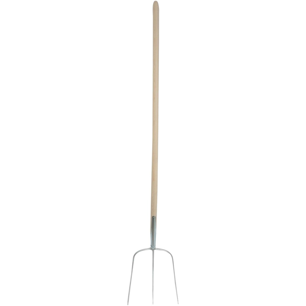 SHW HAVAU - Streugabel 1/1 silber mit Schienenzwinge und gebogenem Buchenstiel - SHW - FIRE
