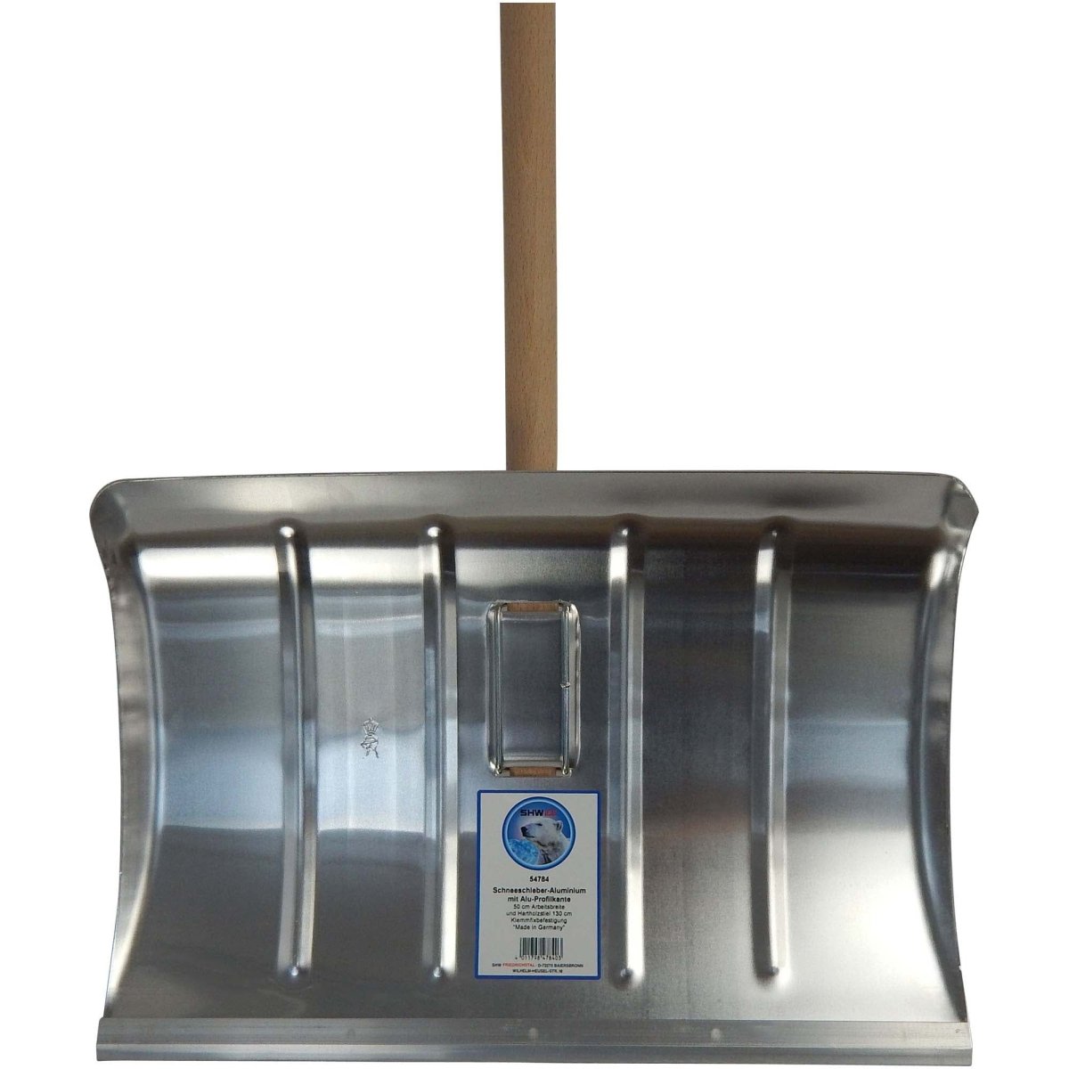 SHW Schneeschieber - Aluminium mit Aluminiumkante und Holzstiel - SHW - FIRE